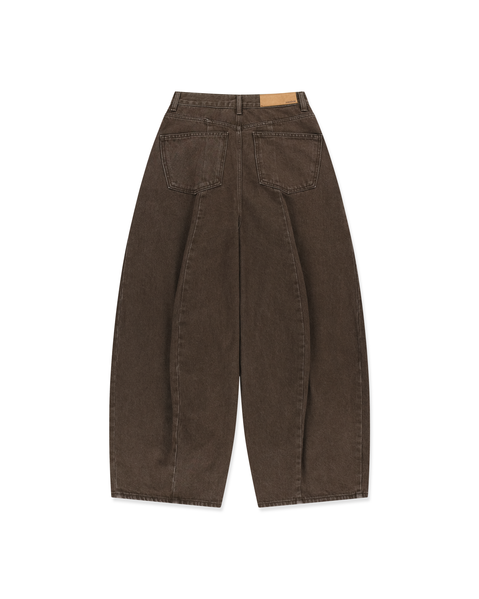 Kimhe Kim - Balloon Denim Pants (Brown) product image 7 | TRAB K-Fashion Australia