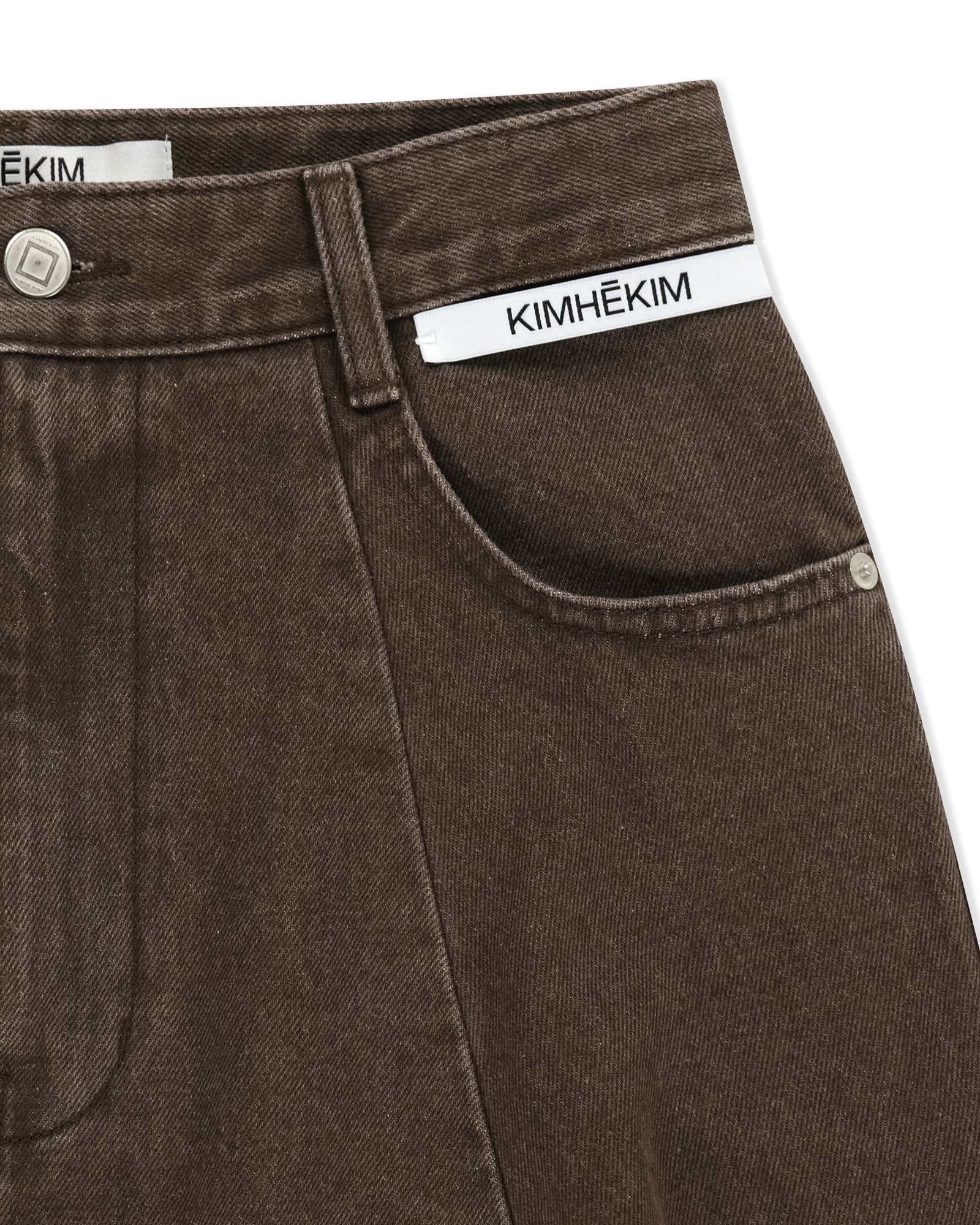 Kimhe Kim - Balloon Denim Pants (Brown) product image 9 | TRAB K-Fashion Australia