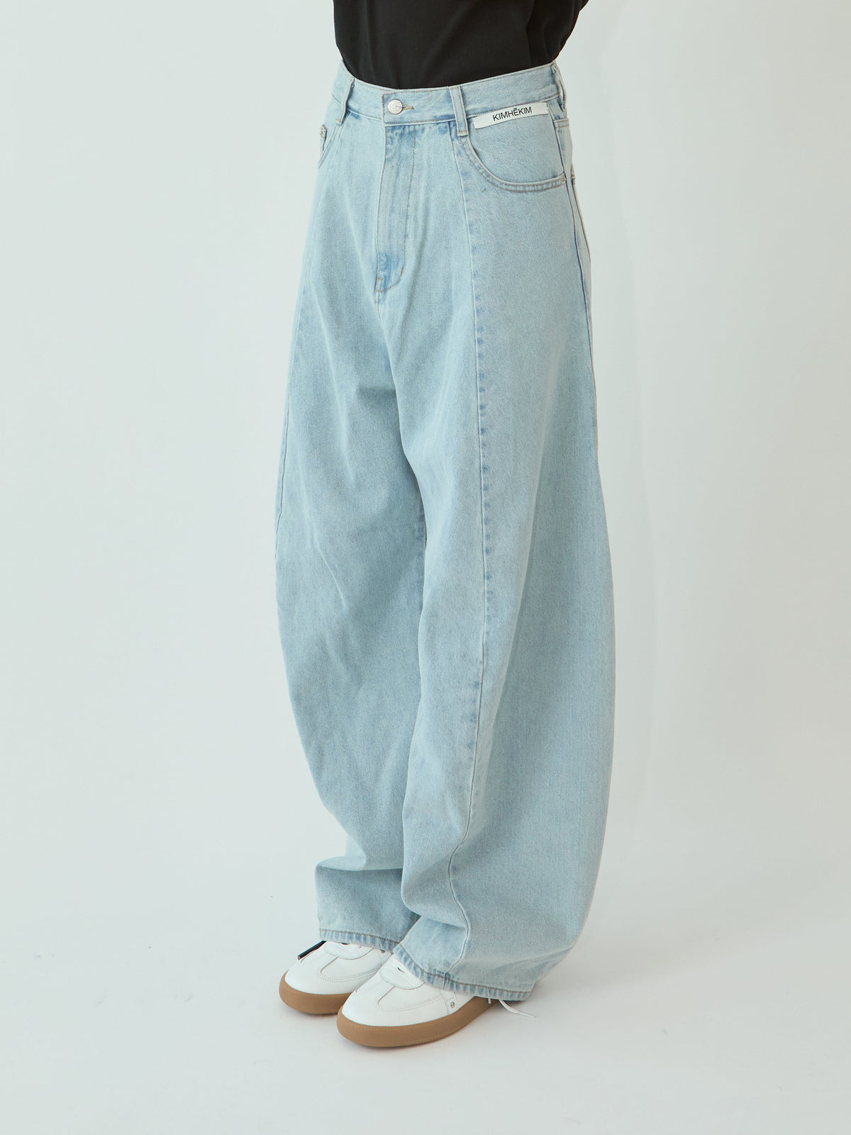 Kimhe Kim - Balloon Denim Pants (Sky Blue) product image 2 | TRAB K-Fashion Australia