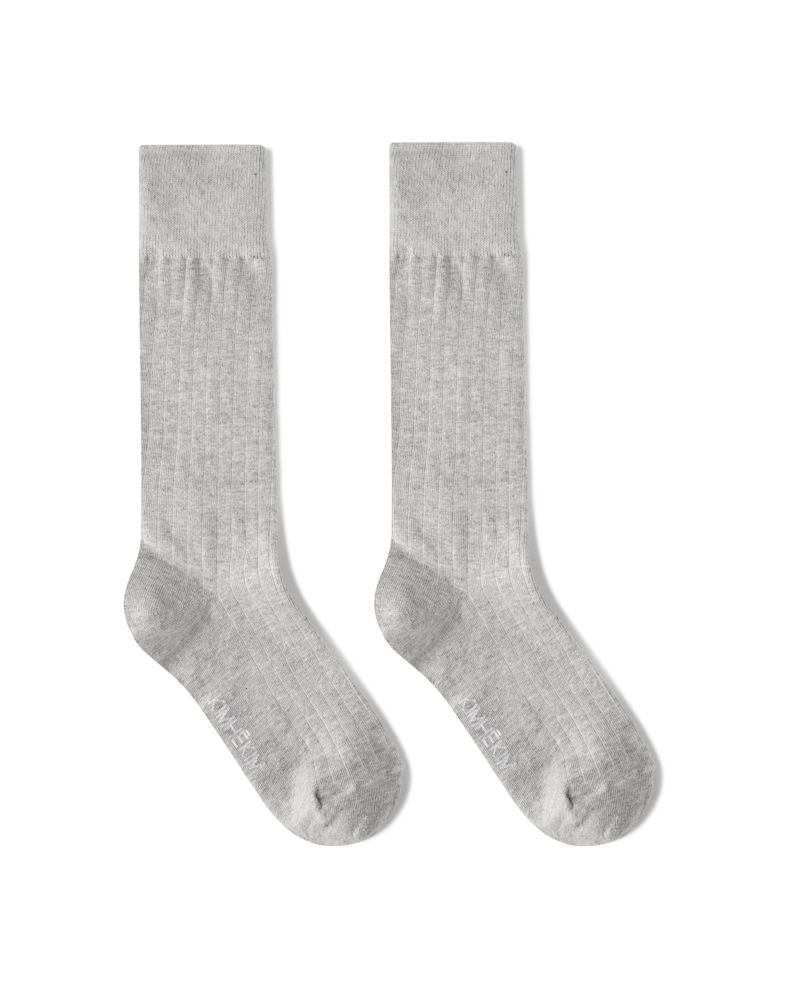 Kimhe Kim - Cotton-Blended Knee-High Socks (Grey) product image 1 | TRAB K-Fashion Australia
