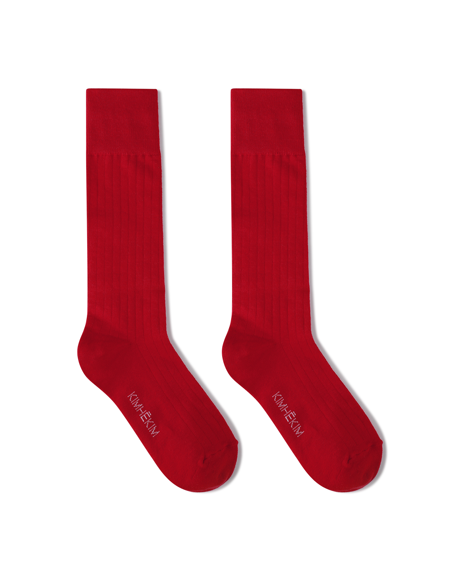 Kimhe Kim - Cotton-Blended Knee-High Socks (Red) product image 1 | TRAB K-Fashion Australia