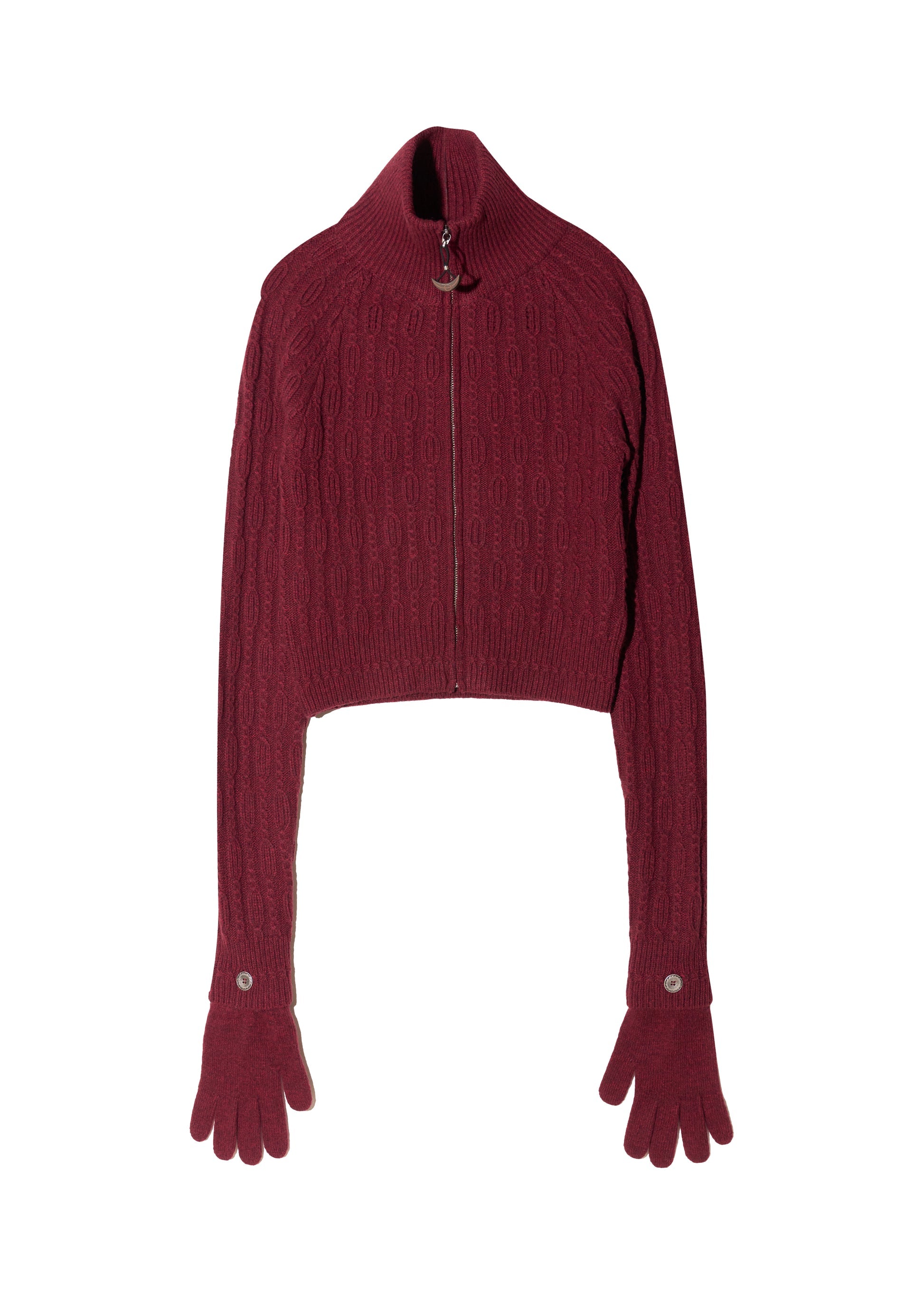 Hyein Seo - Cropped Knit Sweater w/ Gloves product image 4 | TRAB K-Fashion Australia