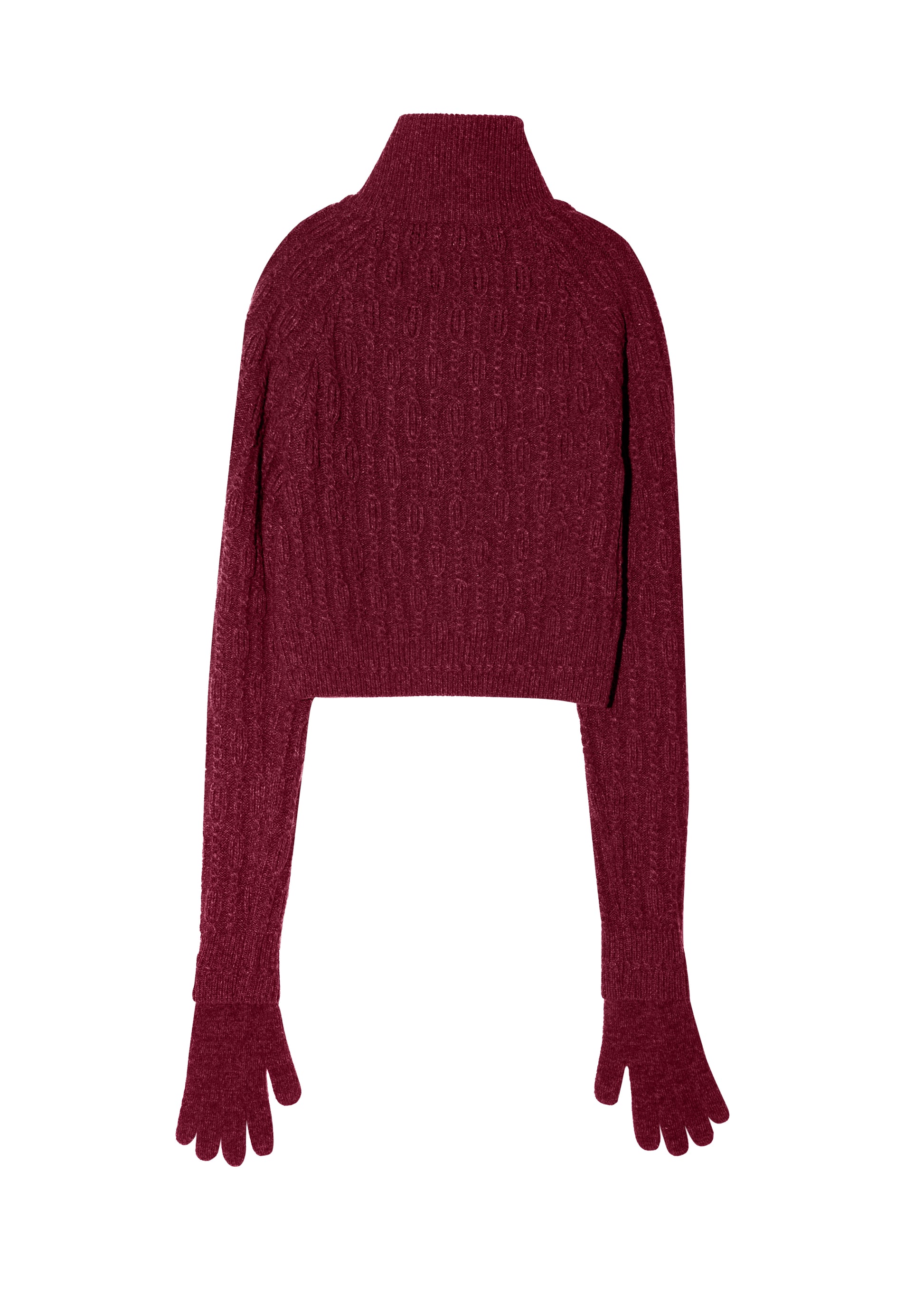 Hyein Seo - Cropped Knit Sweater w/ Gloves product image 5 | TRAB K-Fashion Australia