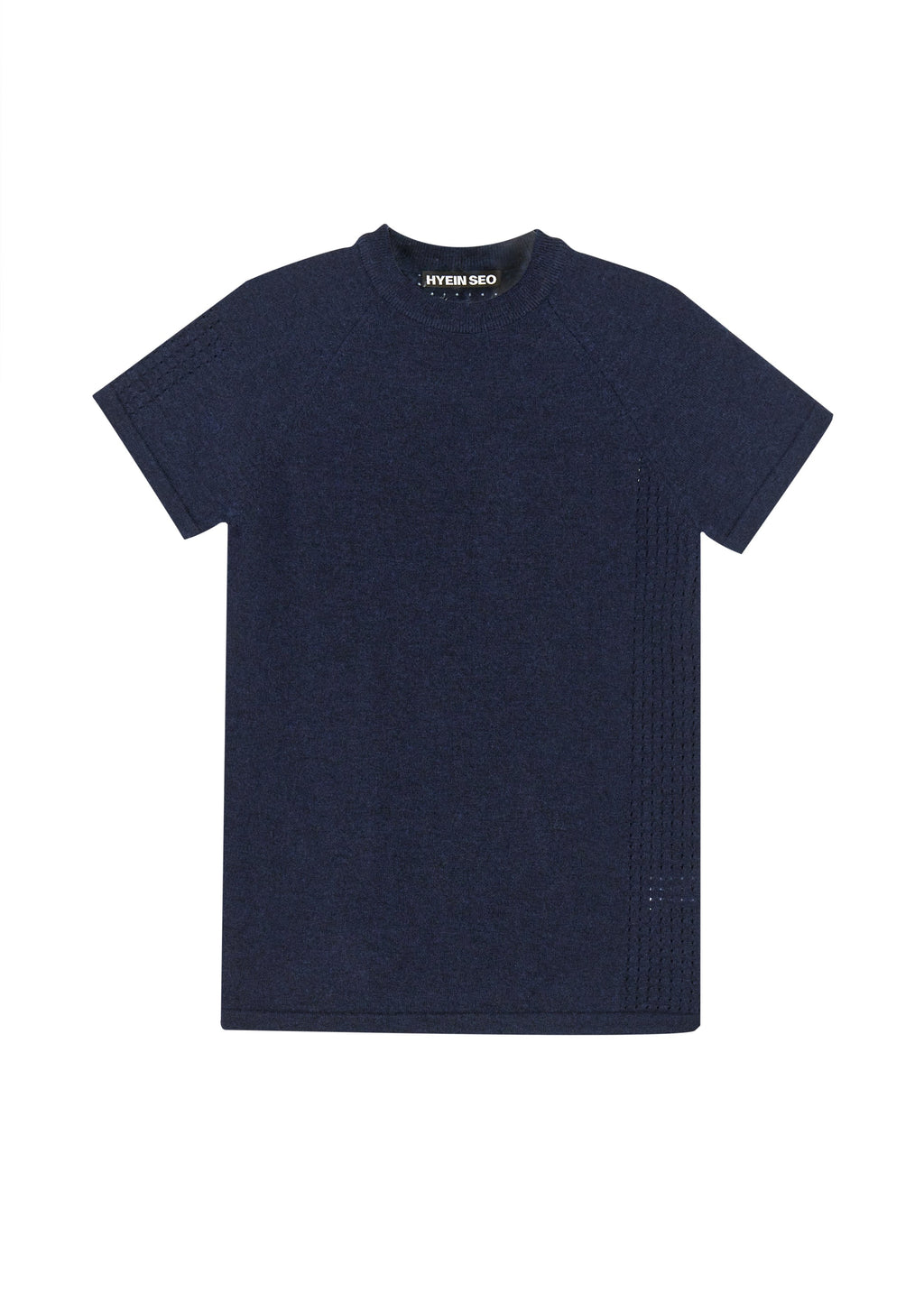 Hyein Seo - Perforated Knit Top (Navy) product image 5 | TRAB K-Fashion Australia