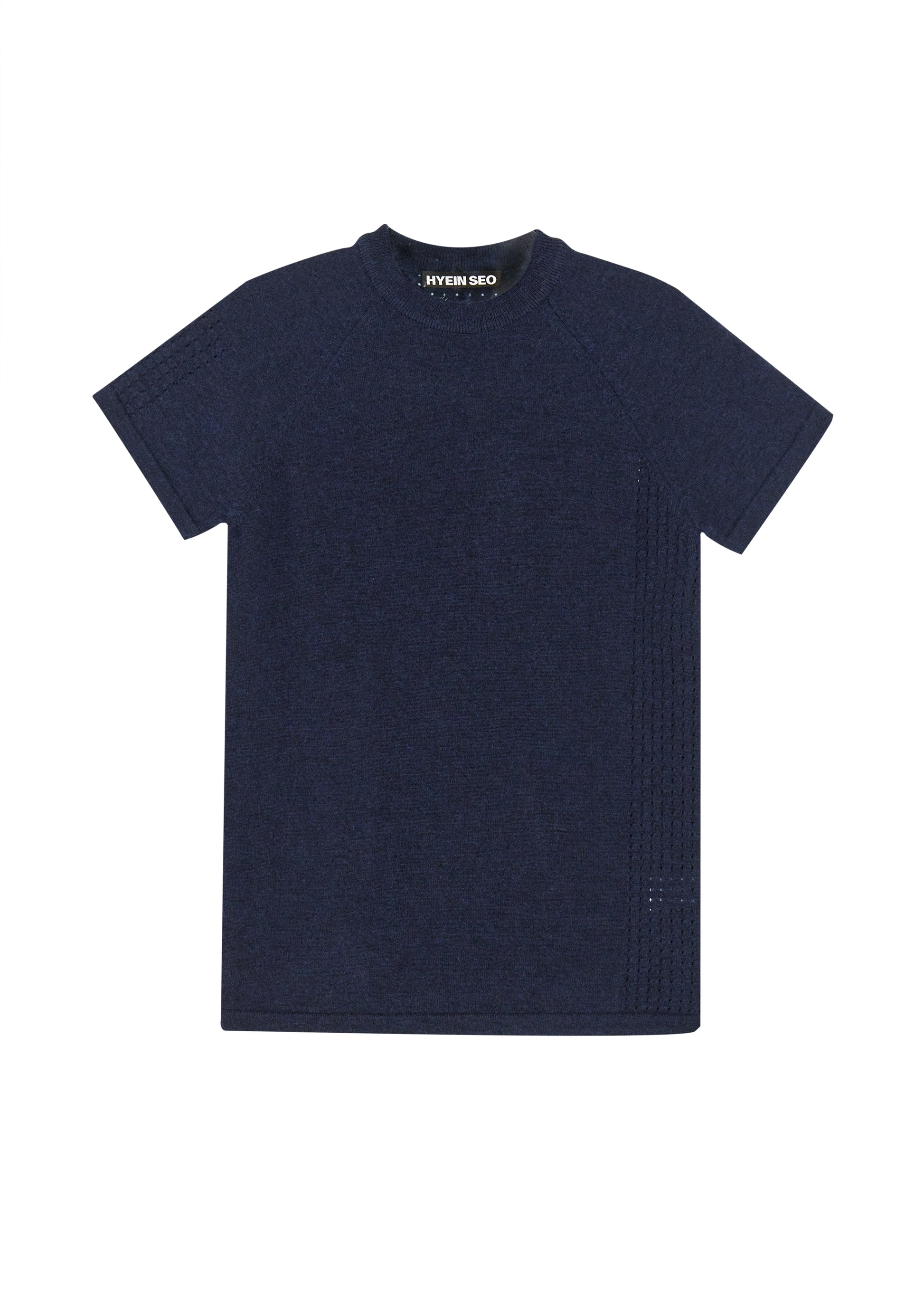 Hyein Seo - Perforated Knit Top (Navy) product image 5 | TRAB K-Fashion Australia