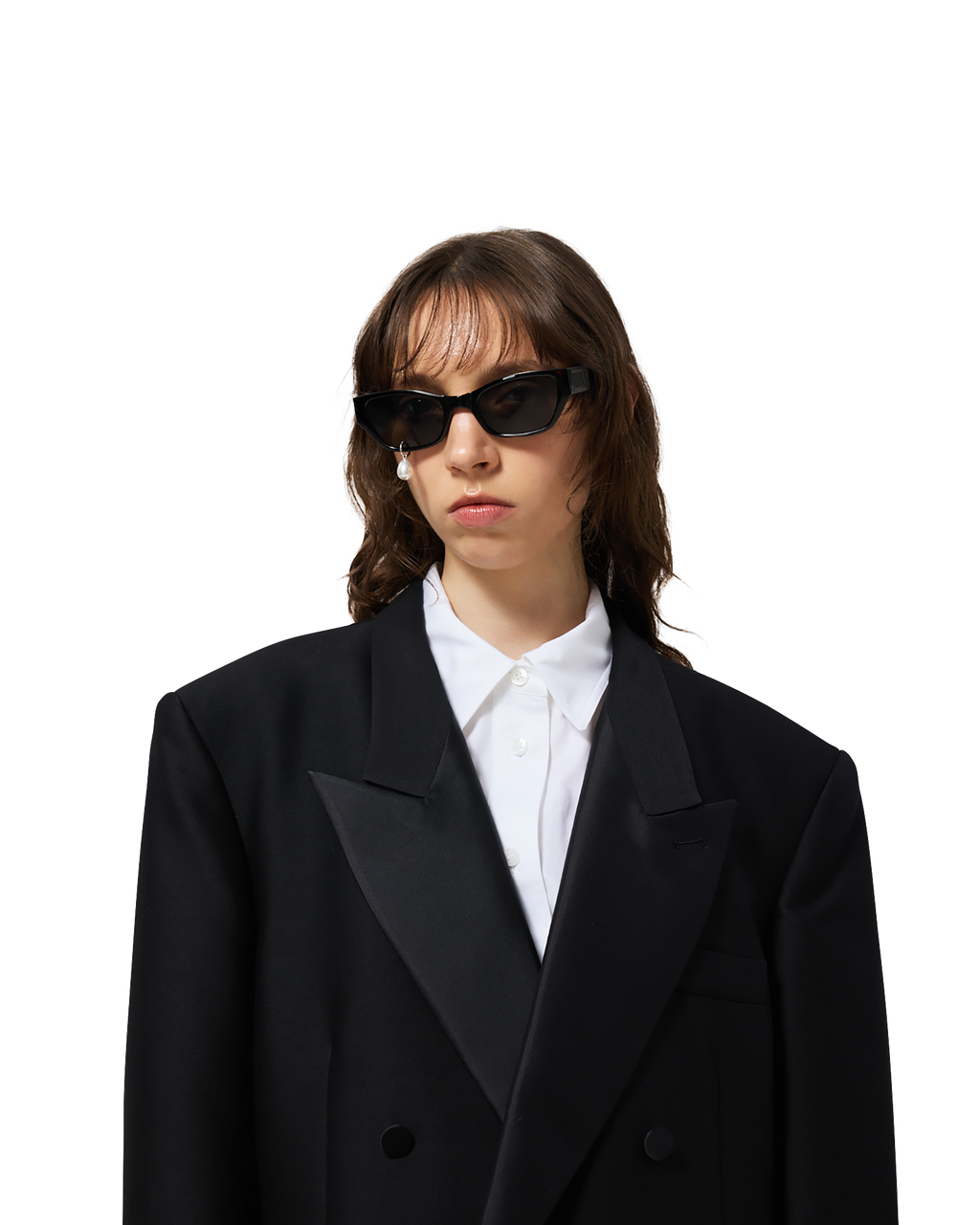 Kimhe Kim - Pearl Tear Cat-Eye Sunglasses (Black) product image 12 | TRAB K-Fashion Australia