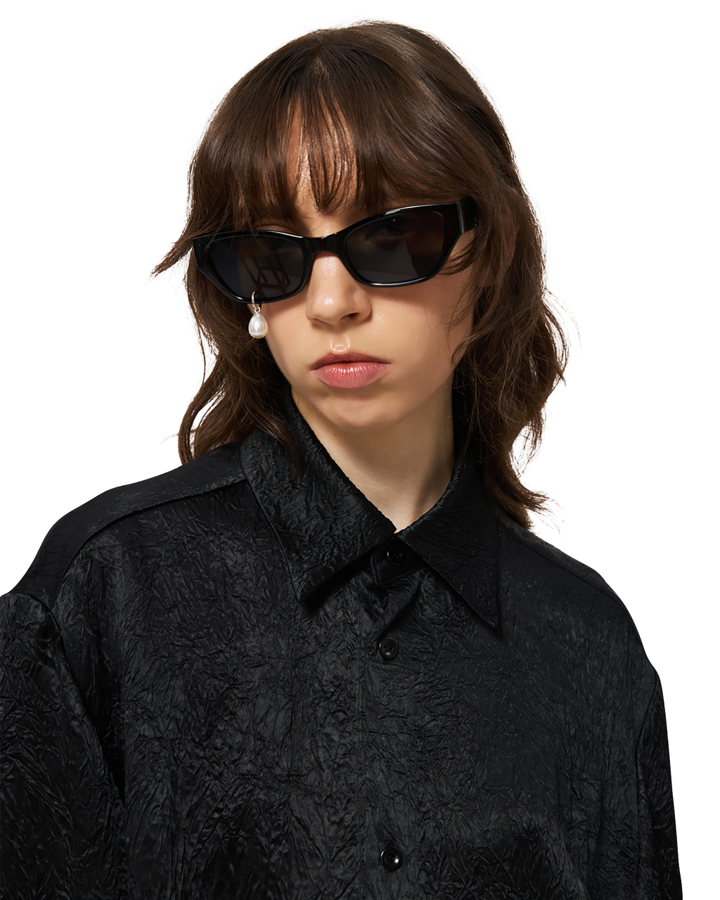 Kimhe Kim - Pearl Tear Cat-Eye Sunglasses (Black) product image 13 | TRAB K-Fashion Australia