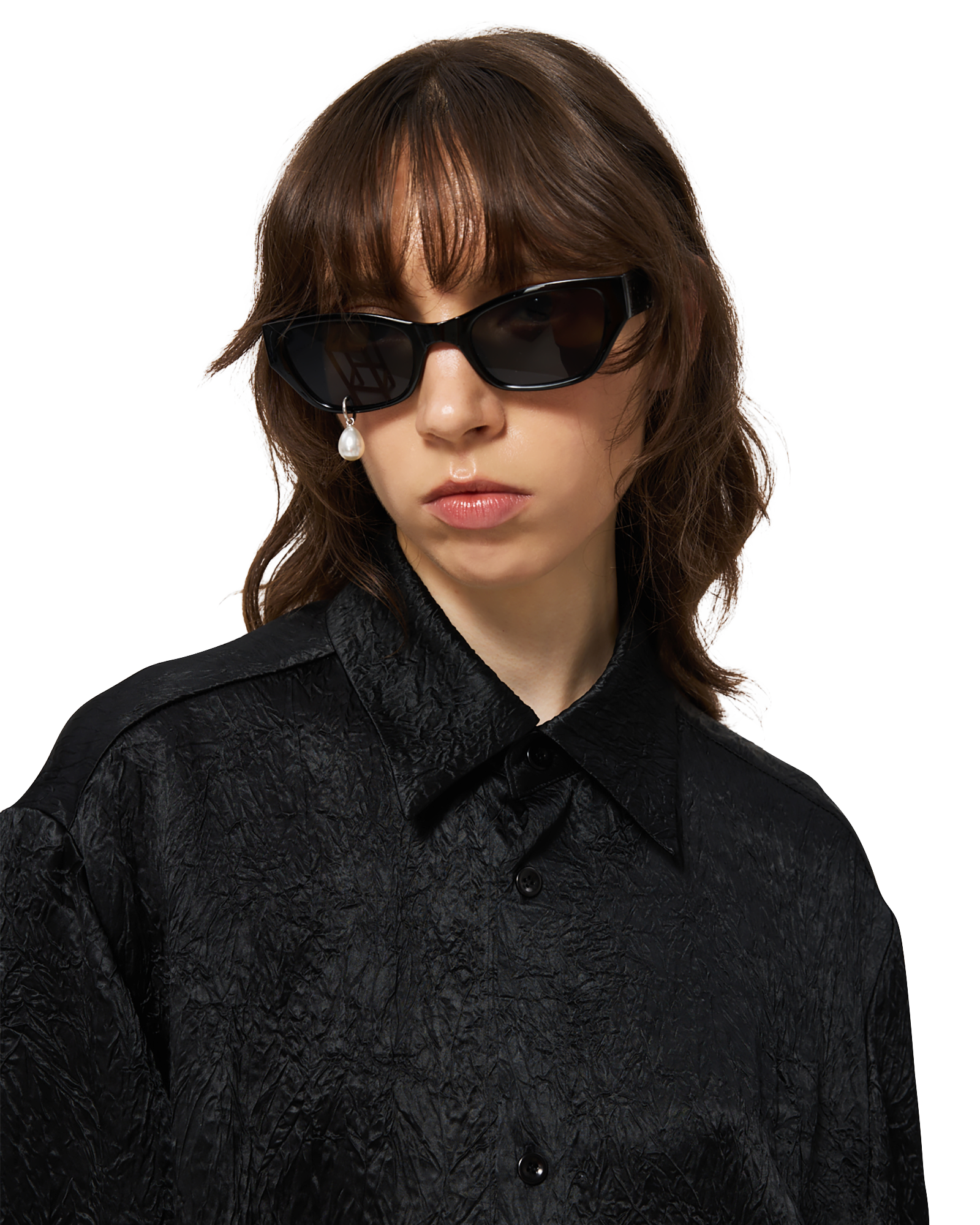 Kimhe Kim - Pearl Tear Cat-Eye Sunglasses (Black) product image 13 | TRAB K-Fashion Australia