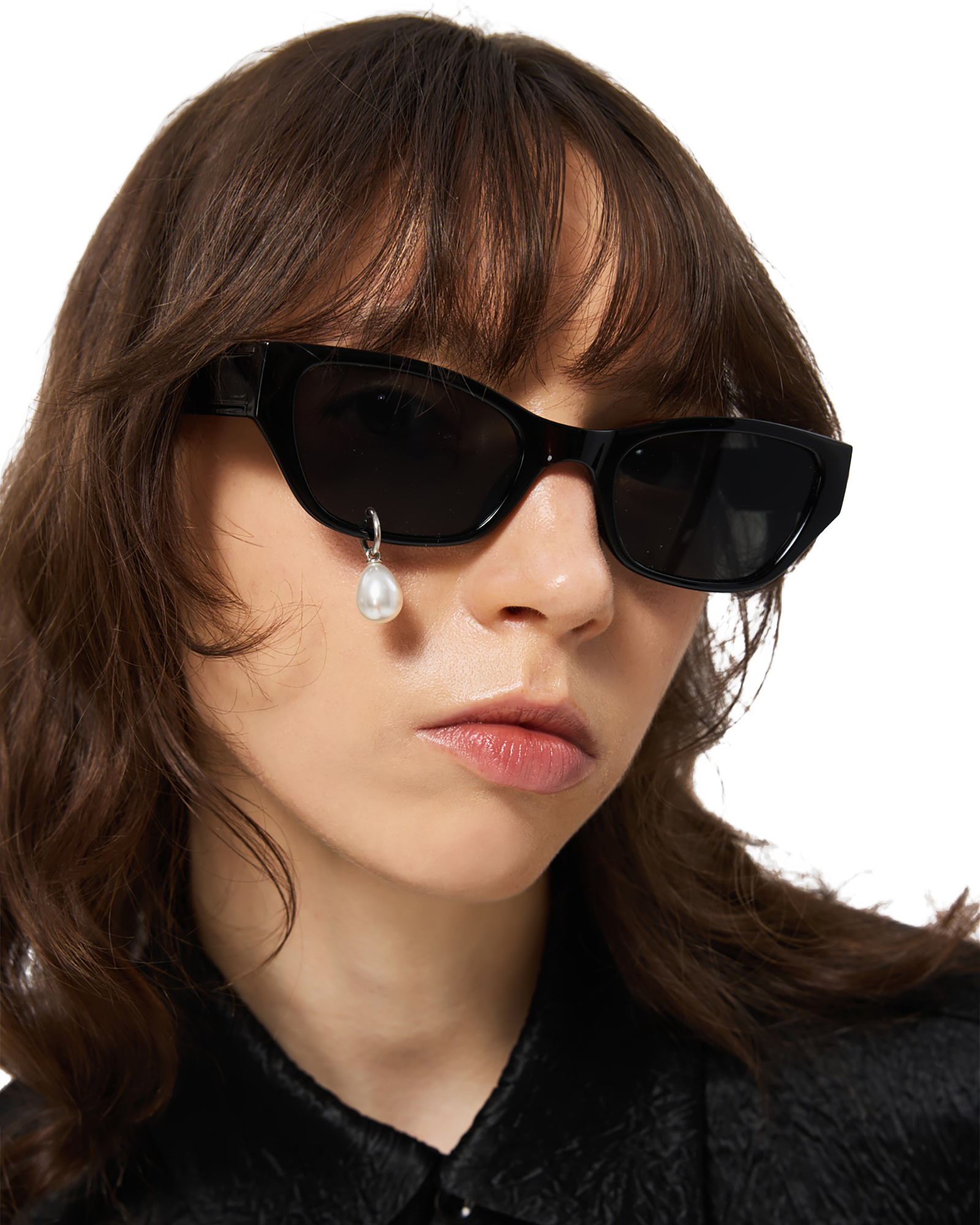 Kimhe Kim - Pearl Tear Cat-Eye Sunglasses (Black) product image 14 | TRAB K-Fashion Australia