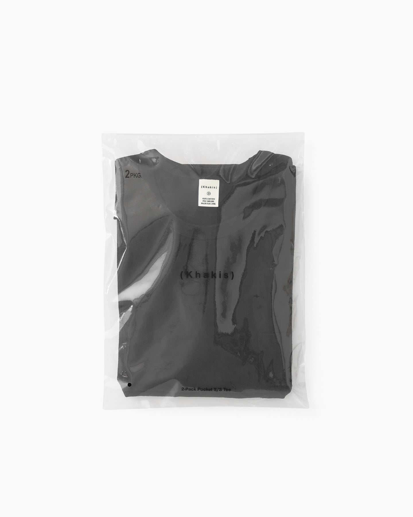 Khakis - 2-Pack Pocket S/S Tee (Black) product image 4 | TRAB K-Fashion Australia