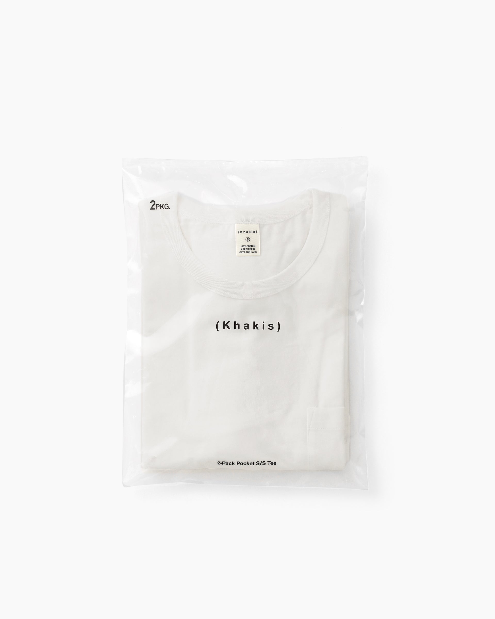 Khakis - 2-Pack Pocket S/S Tee (White) product image 4 | TRAB K-Fashion Australia