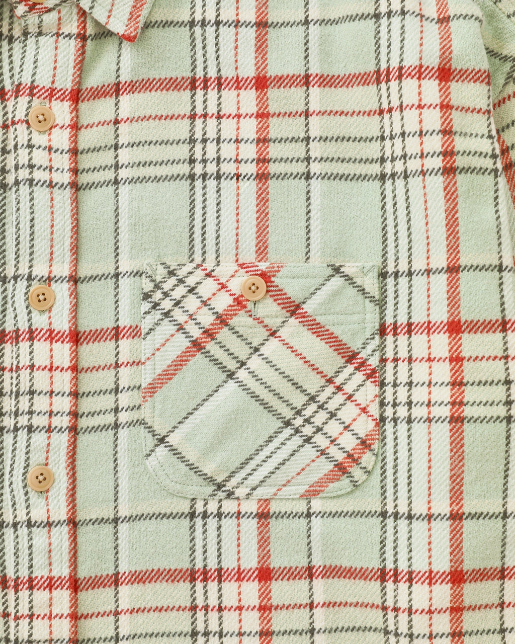Khakis - Brushed Plaid Shirt Pale (Green) product image 3 | TRAB K-Fashion Australia