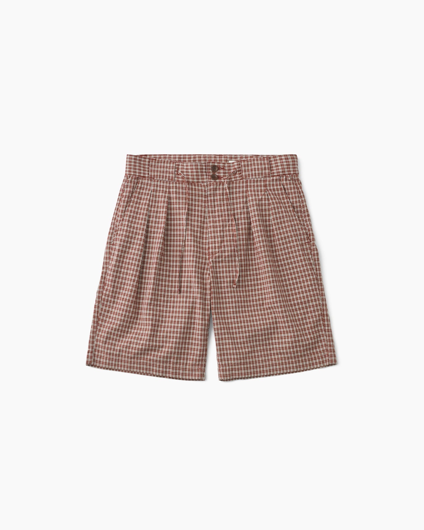 Khakis - Check Tyler Short (Burgundy) product image 1 | TRAB K-Fashion Australia