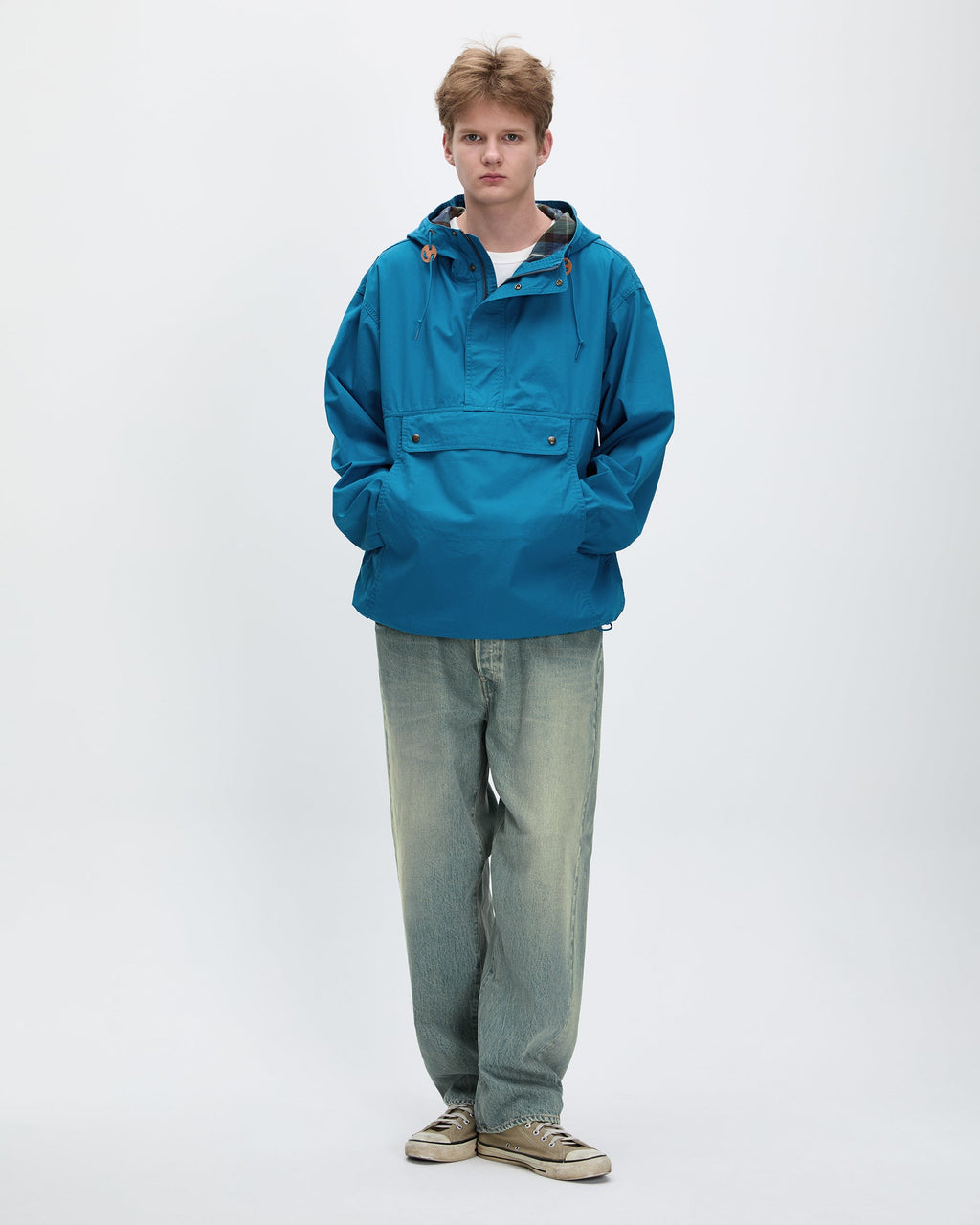 Khakis - Cotton Smock Anorak (Blue) product image 6 | TRAB K-Fashion Australia