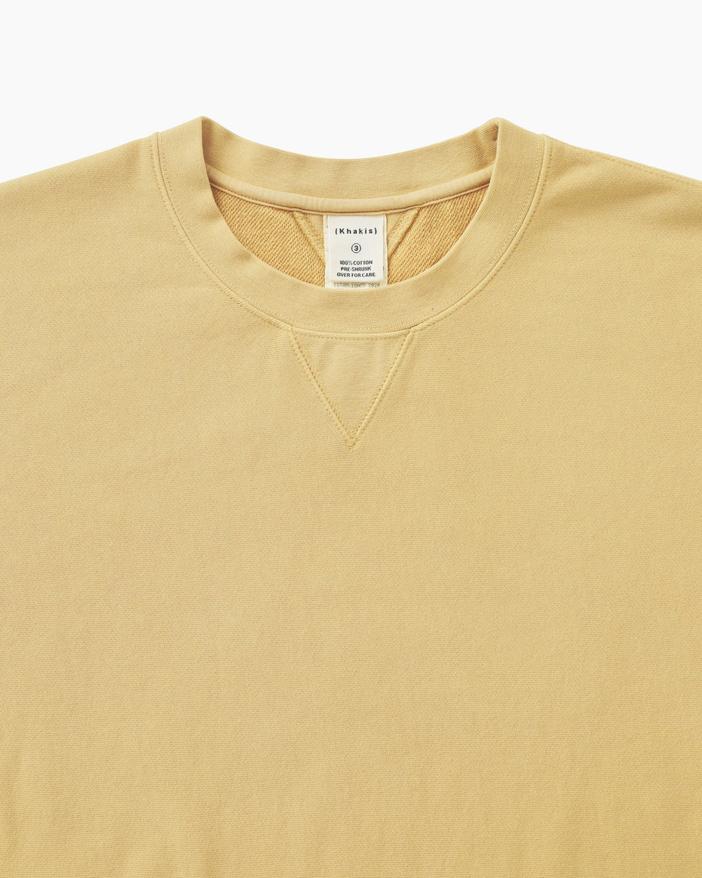 Khakis - Dyed Stock Crewneck (Pale Yellow) product image 2 | TRAB K-Fashion Australia