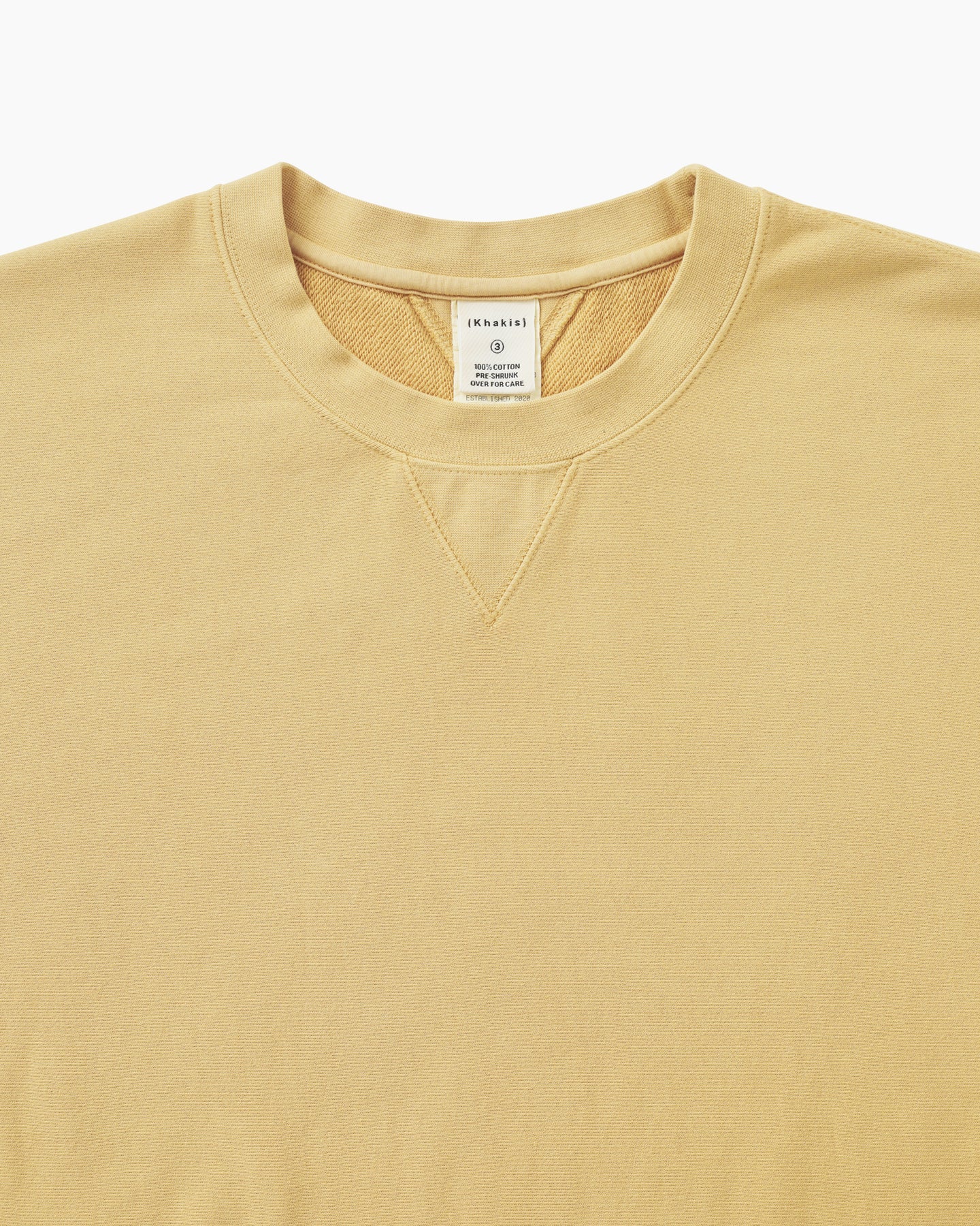 Khakis - Dyed Stock Crewneck (Pale Yellow) product image 2 | TRAB K-Fashion Australia