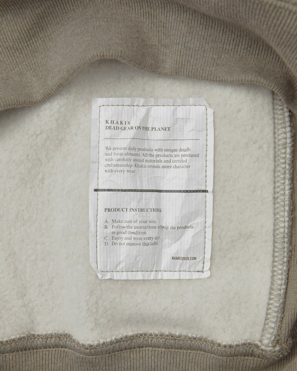 Khakis - Half Zip Pocket Pullover (Sage) product image 5 | TRAB K-Fashion Australia
