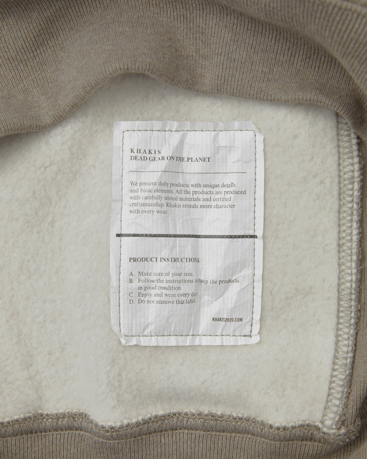 Khakis - Half Zip Pocket Pullover (Sage) product image 5 | TRAB K-Fashion Australia