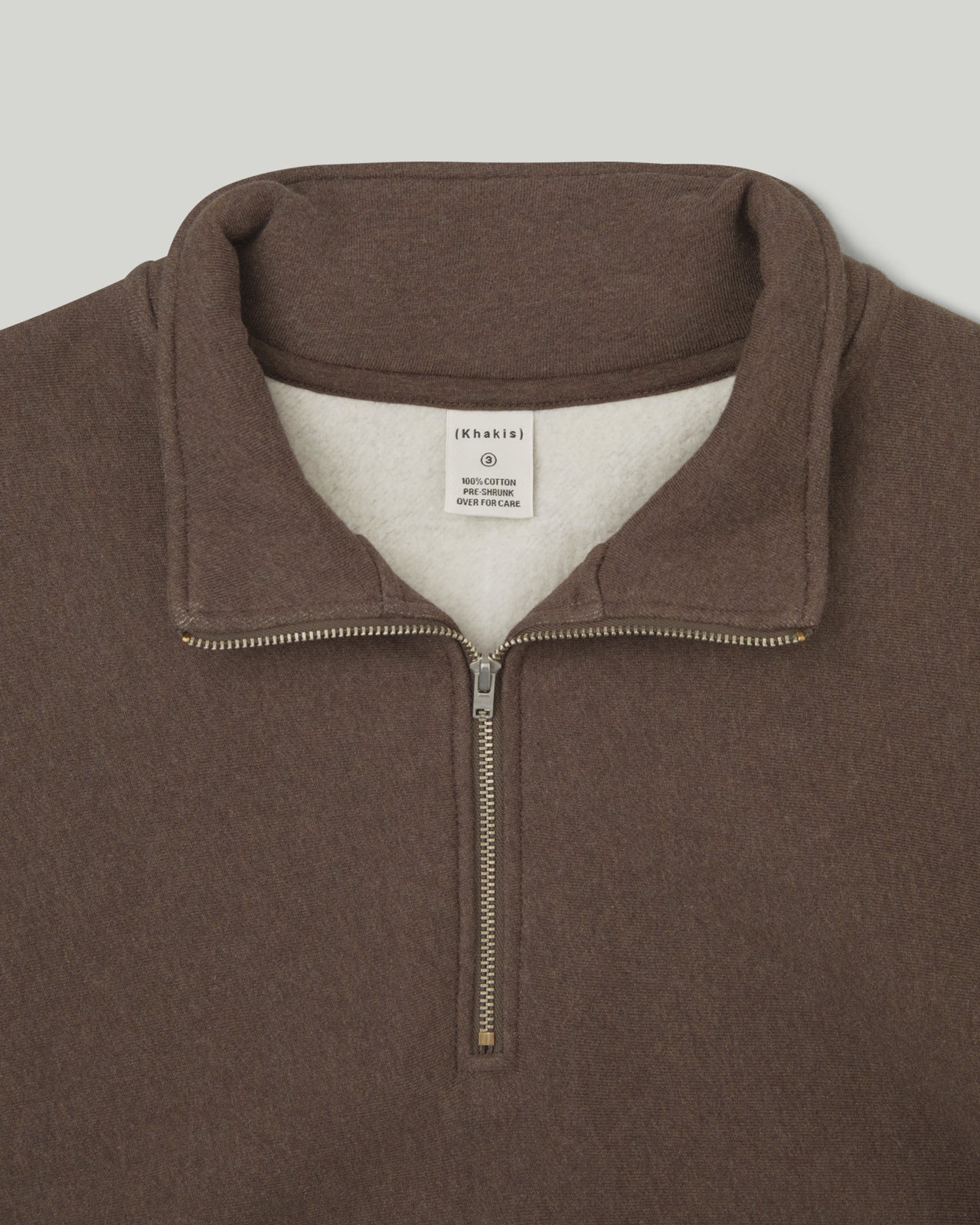 Khakis - Half Zip Pocket Pullover (Brown) product image 2 | TRAB K-Fashion Australia
