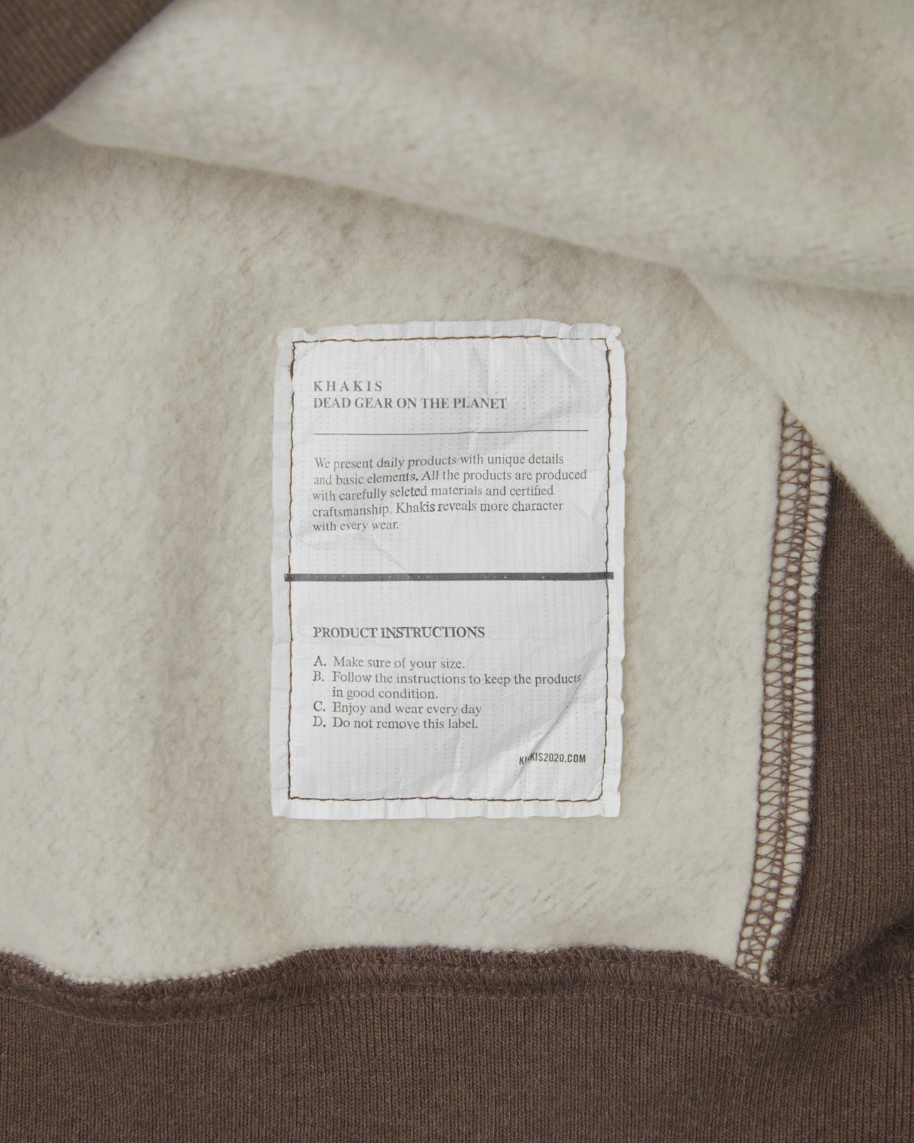 Khakis - Half Zip Pocket Pullover (Brown) product image 4 | TRAB K-Fashion Australia