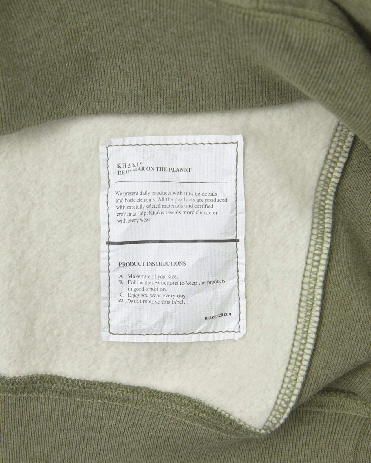 Khakis - Half Zip Pocket Pullover (Green) product image 4 | TRAB K-Fashion Australia
