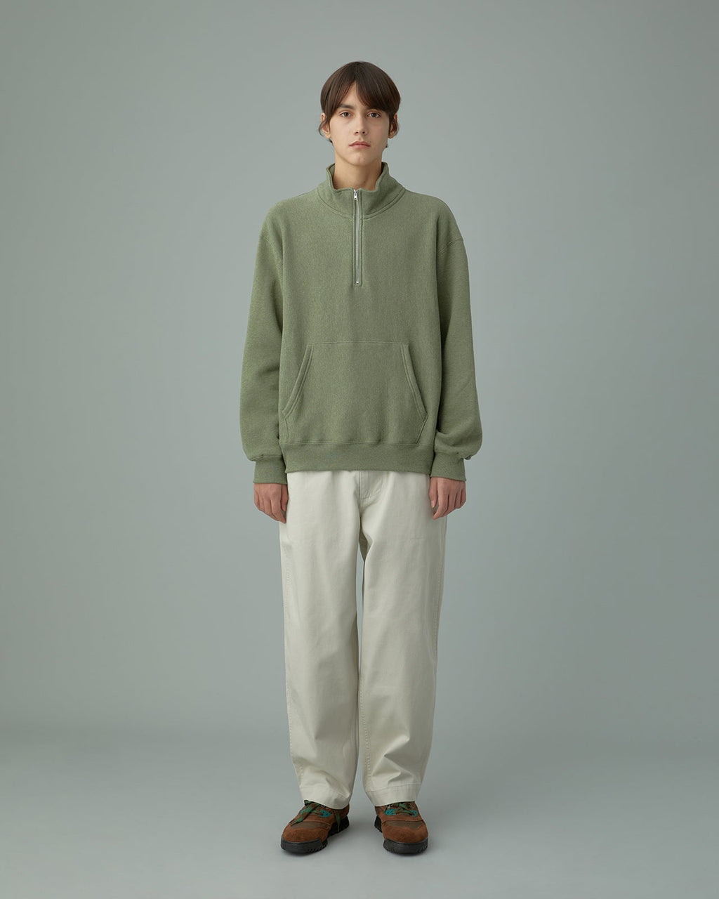 Khakis - Half Zip Pocket Pullover (Green) product image 6 | TRAB K-Fashion Australia