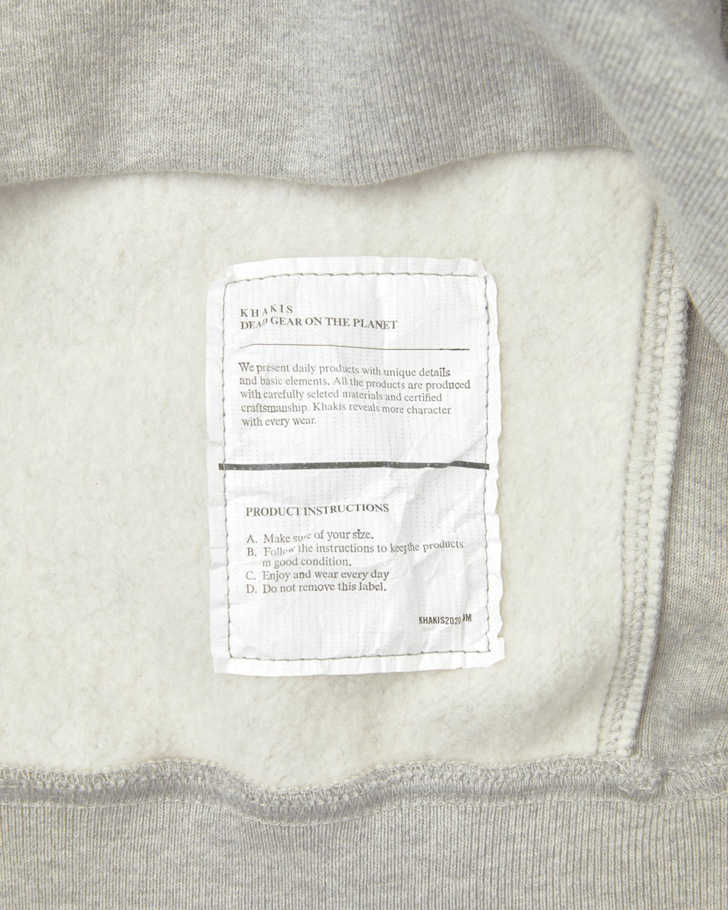 Khakis - Half Zip Pocket Pullover (Grey) product image 4 | TRAB K-Fashion Australia