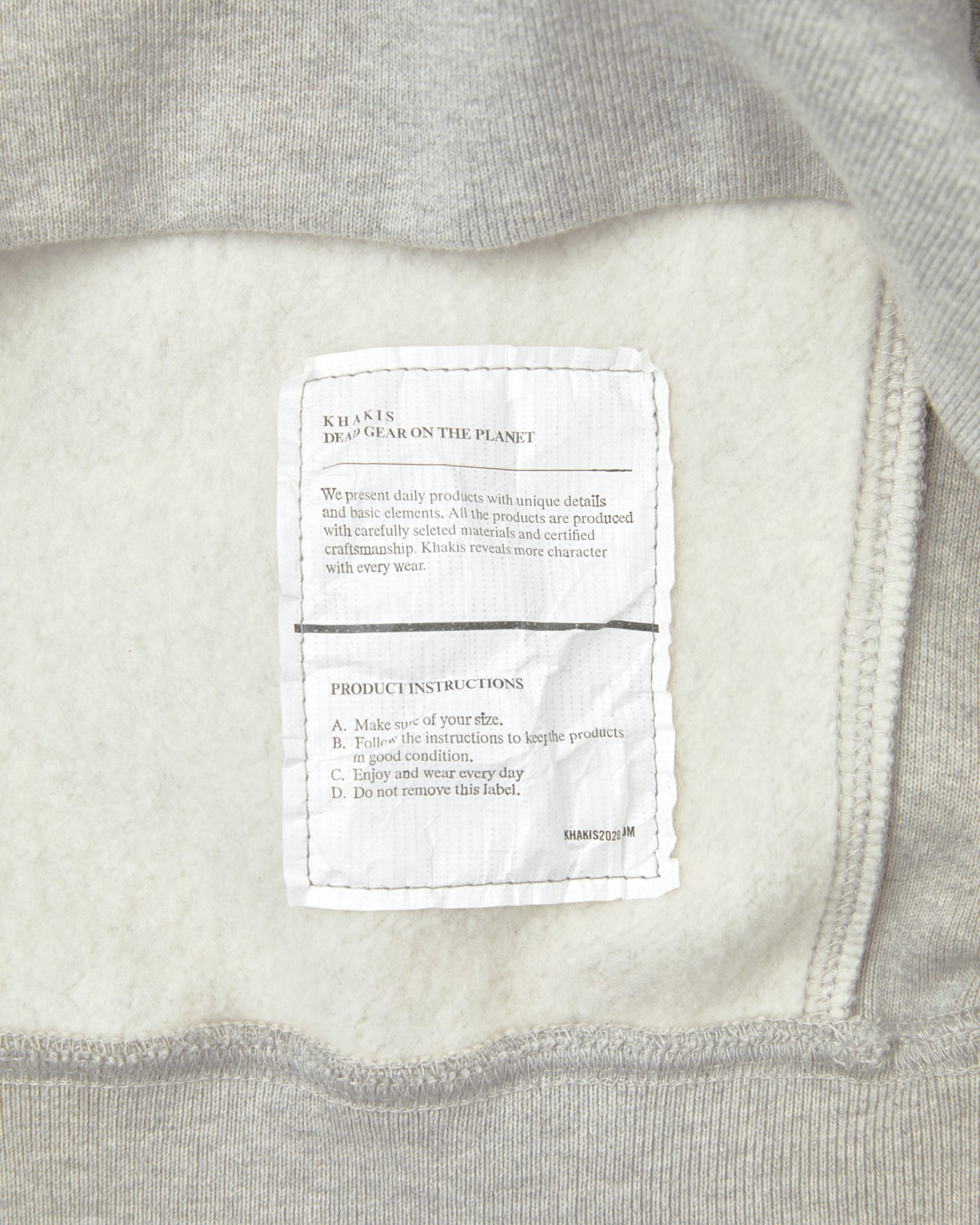 Khakis - Half Zip Pocket Pullover (Grey) product image 4 | TRAB K-Fashion Australia