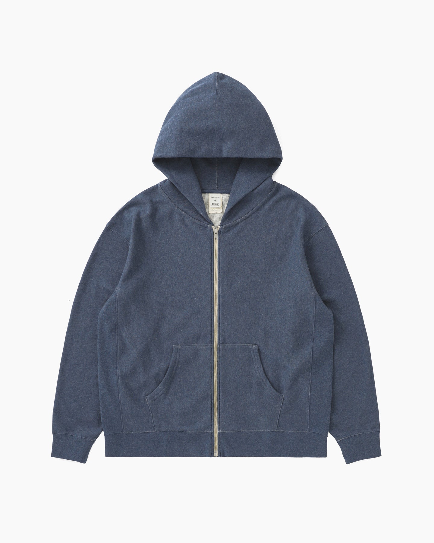 Khakis - Heather Full Zip Hoodie (Blue) product image 1 | TRAB K-Fashion Australia