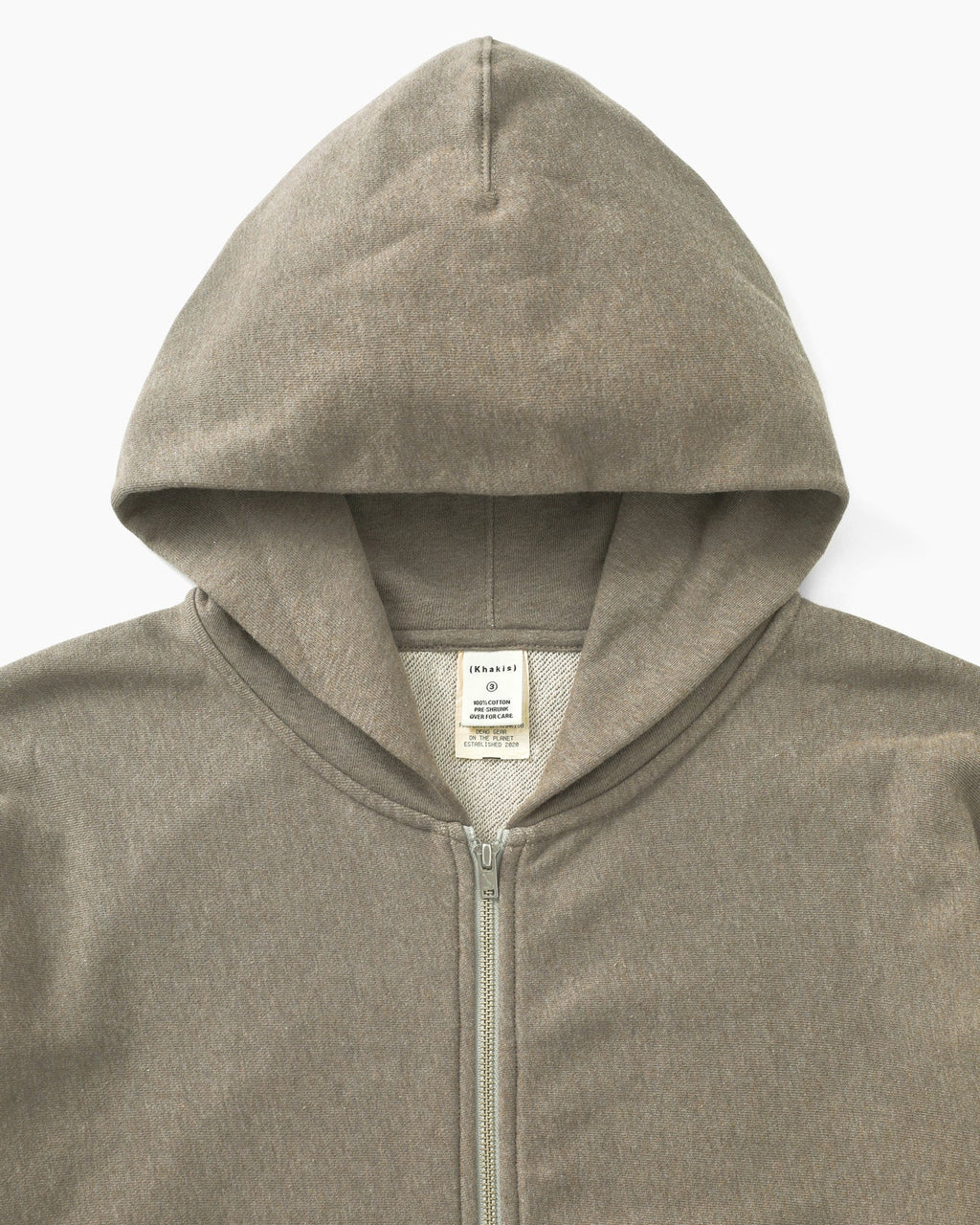 Khakis - Heather Full Zip Hoodie (Sage) product image 2 | TRAB K-Fashion Australia