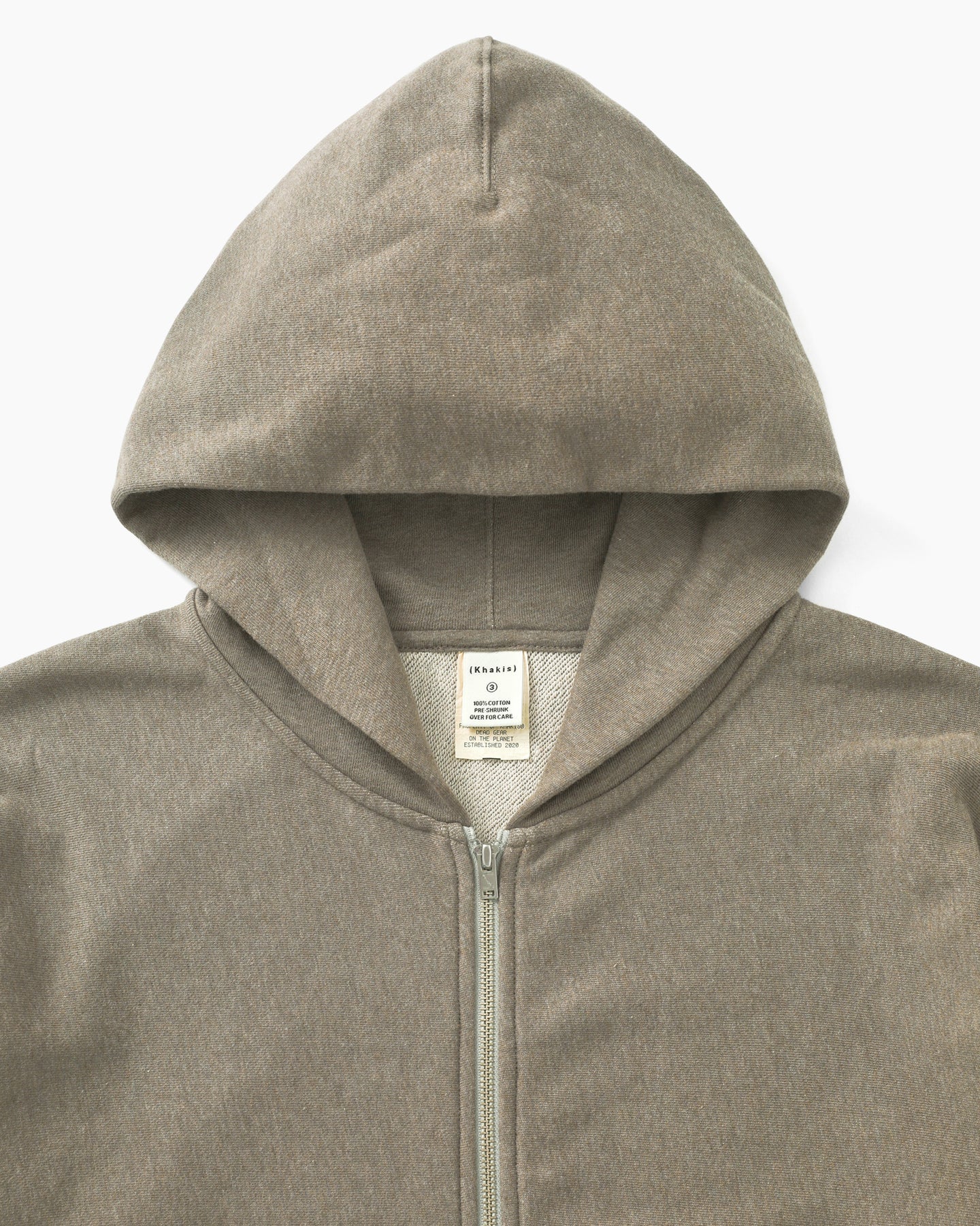 Khakis - Heather Full Zip Hoodie (Sage) product image 2 | TRAB K-Fashion Australia