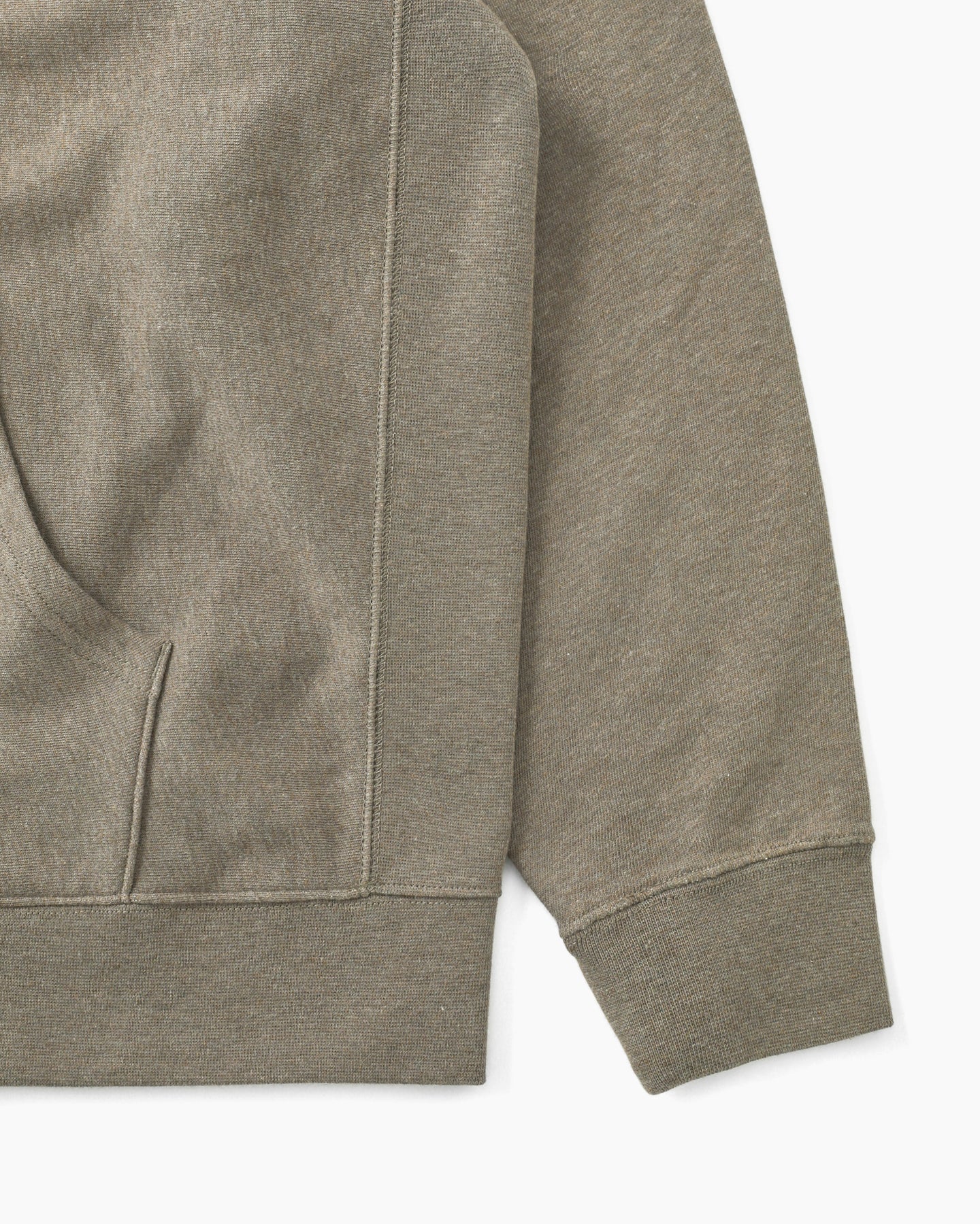 Khakis - Heather Full Zip Hoodie (Sage) product image 3 | TRAB K-Fashion Australia