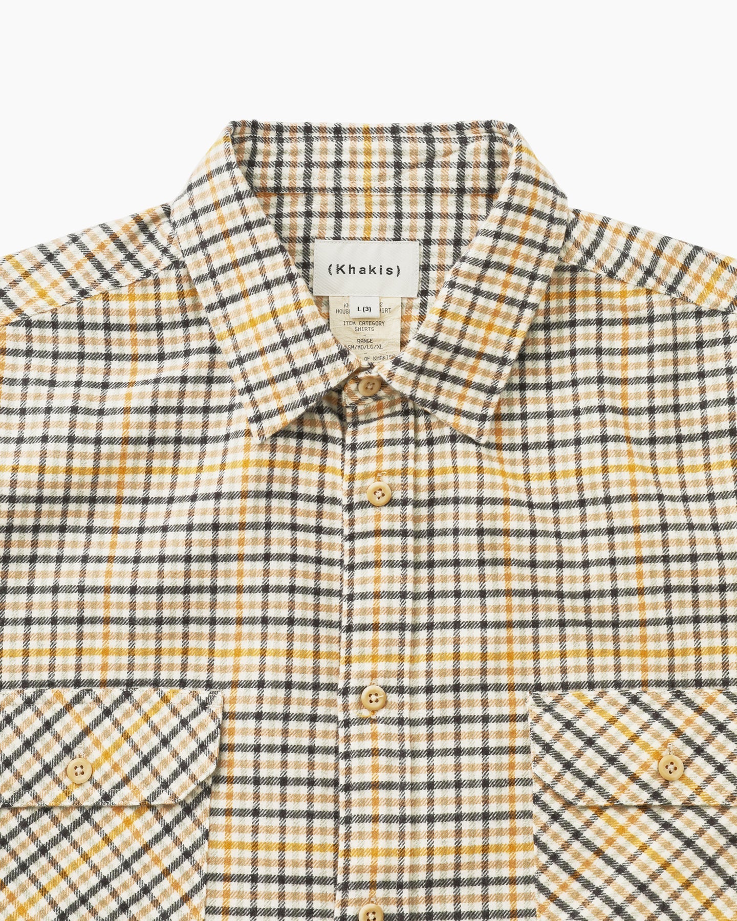 Khakis - House Check Shirt (Ivory) product image 2 | TRAB K-Fashion Australia