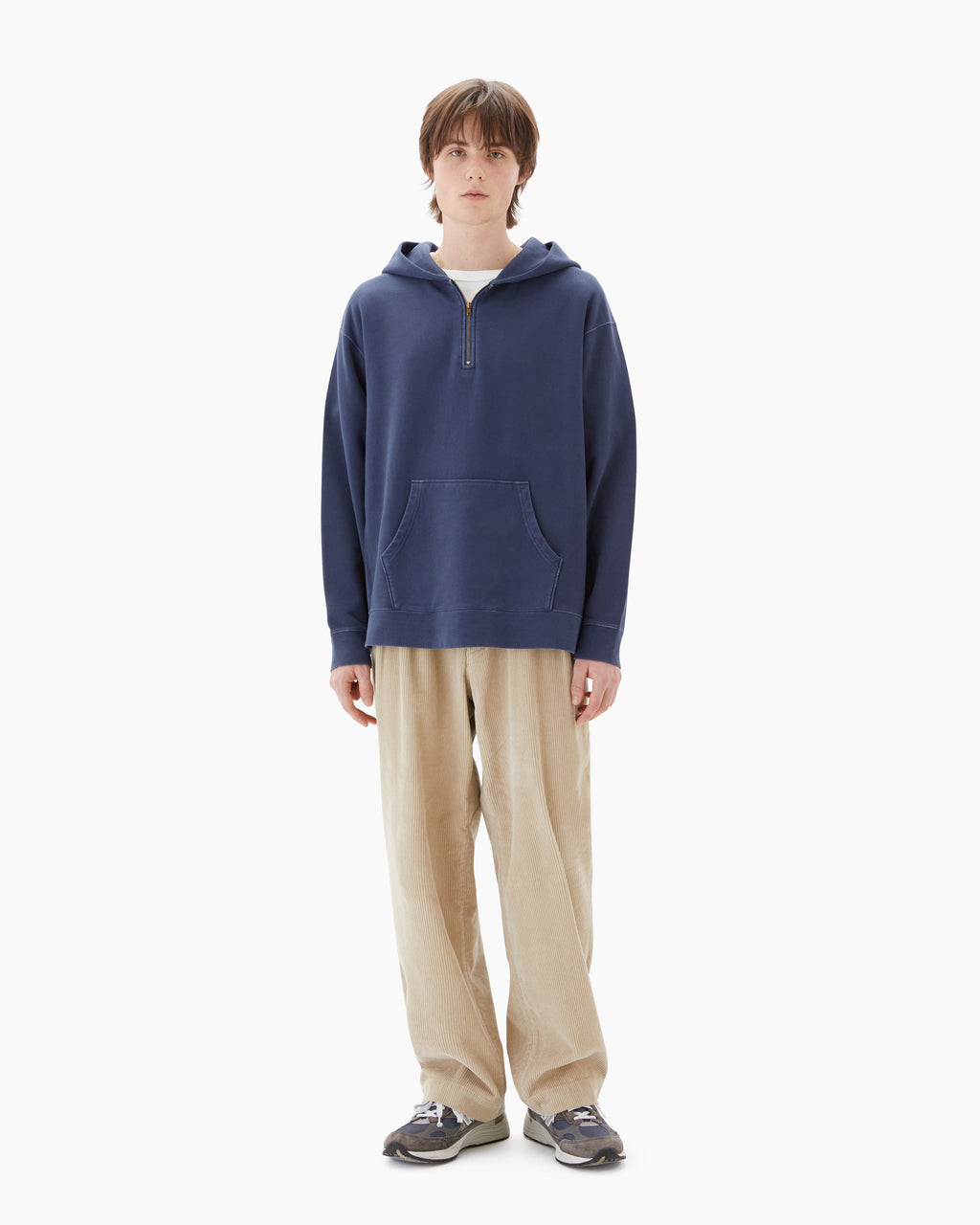 Khakis - O.D Easy Zip Hoodie Indigo (Blue) product image 5 | TRAB K-Fashion Australia