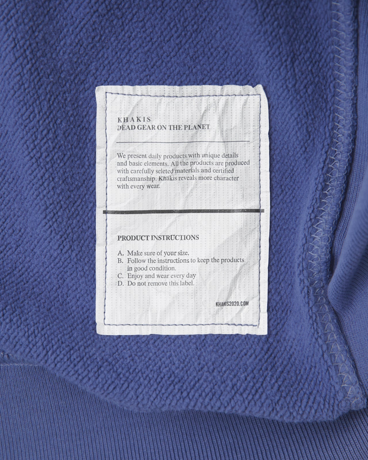 Khakis - O.D Quarter Zip Pullover (Faded Navy) product image 4 | TRAB K-Fashion Australia