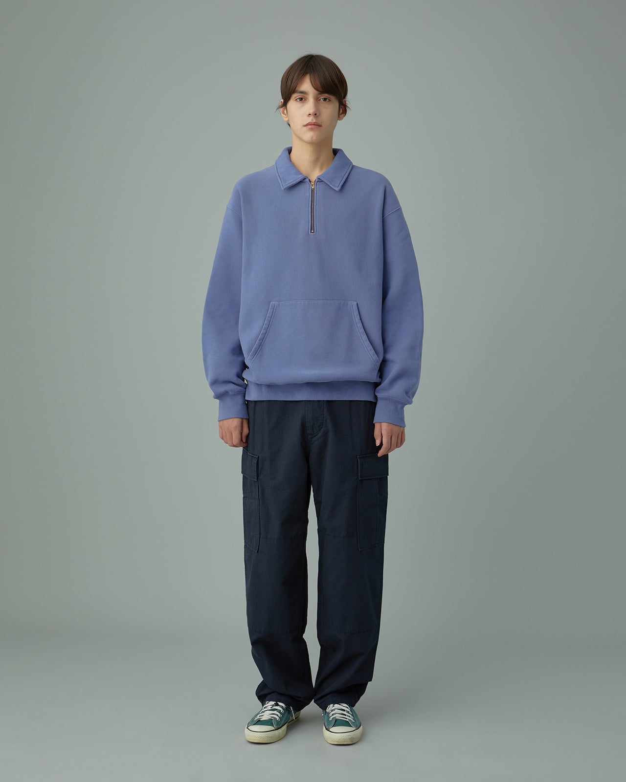 Khakis - O.D Quarter Zip Pullover (Faded Navy) product image 6 | TRAB K-Fashion Australia
