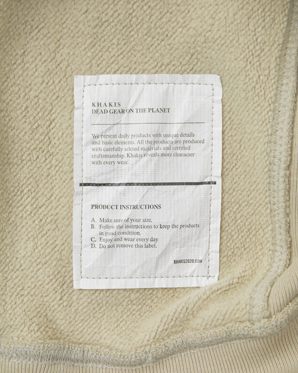Khakis - O.D Quarter Zip Pullover (Stone) product image 4 | TRAB K-Fashion Australia