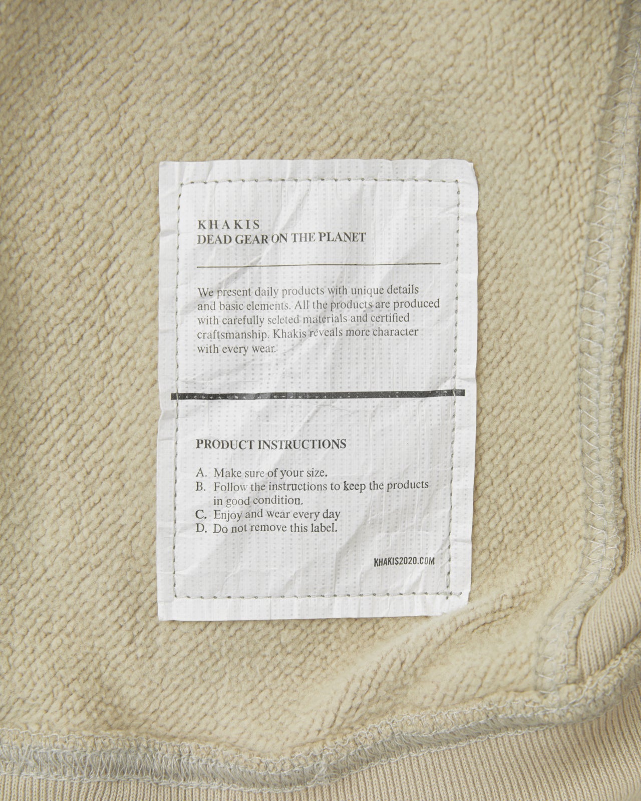 Khakis - O.D Quarter Zip Pullover (Stone) product image 4 | TRAB K-Fashion Australia