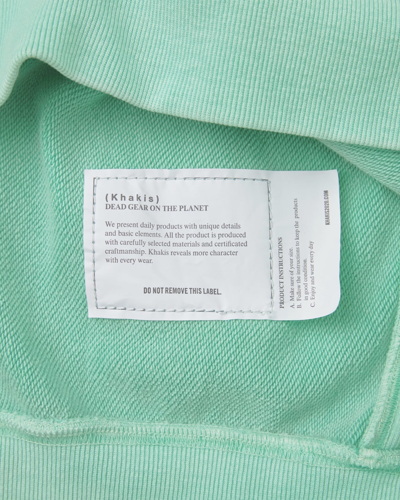 Khakis - Overdyed Hoodie (Green) product image 4 | TRAB K-Fashion Australia