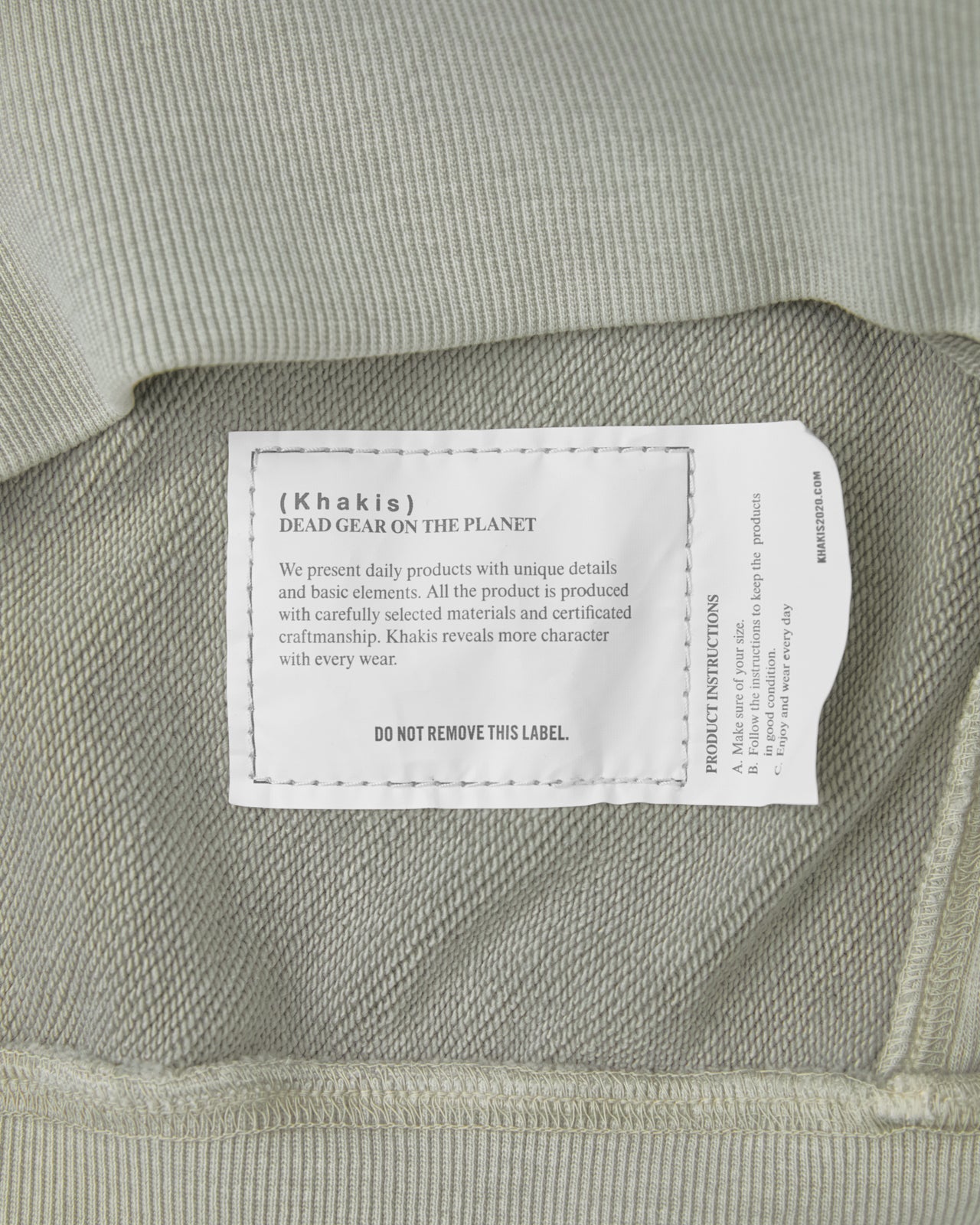 Khakis - Overdyed Crewneck (Grey) product image 4 | TRAB K-Fashion Australia