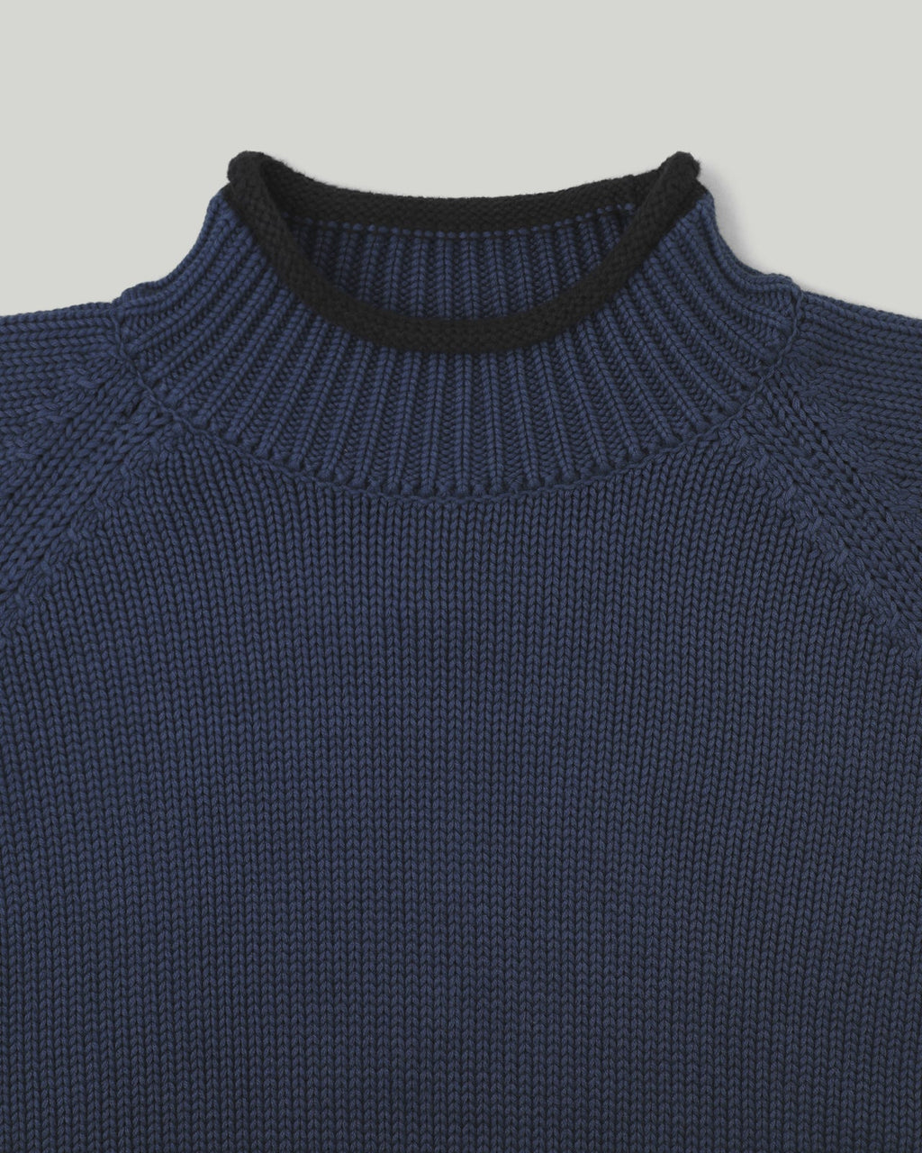Khakis - Overdyed Roll Neck Sweater (Navy) product image 2 | TRAB K-Fashion Australia
