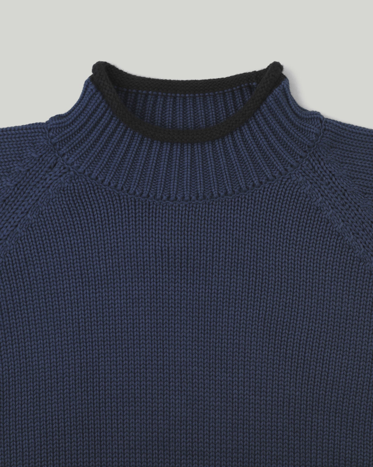 Khakis - Overdyed Roll Neck Sweater (Navy) product image 2 | TRAB K-Fashion Australia