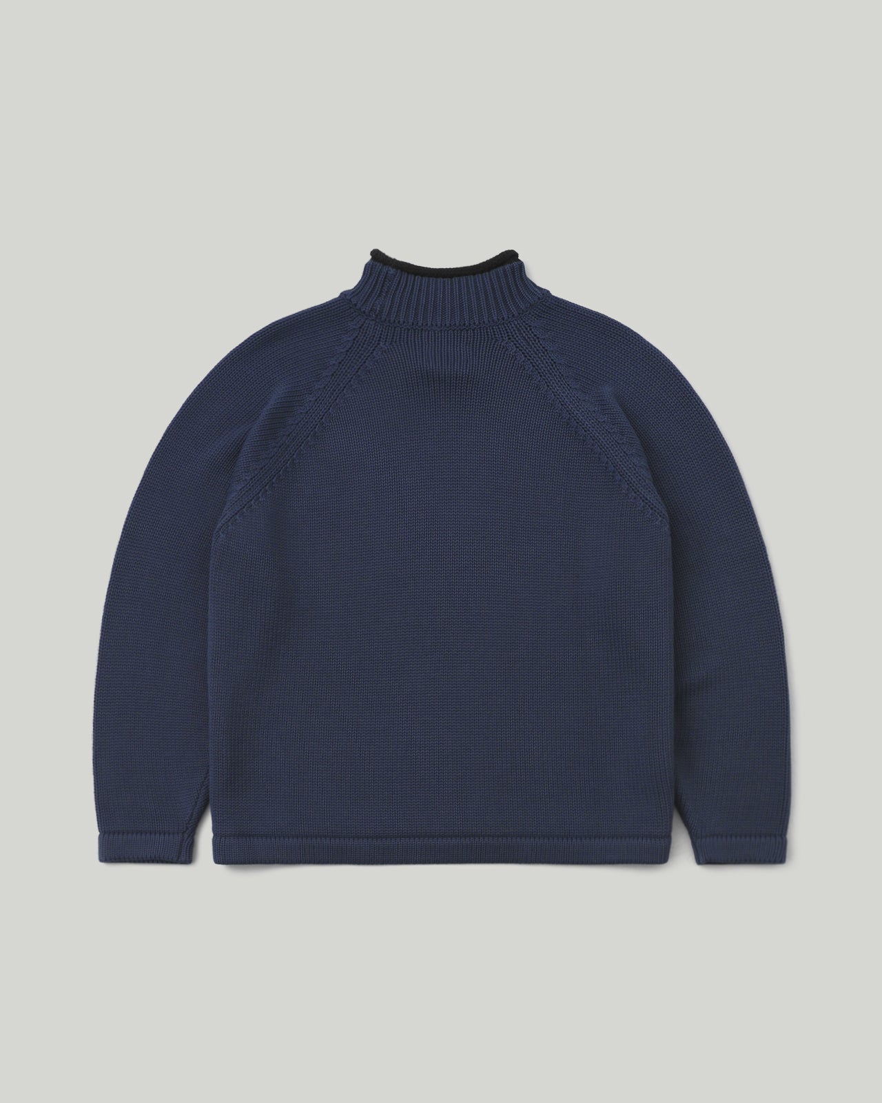 Khakis - Overdyed Roll Neck Sweater (Navy) product image 4 | TRAB K-Fashion Australia