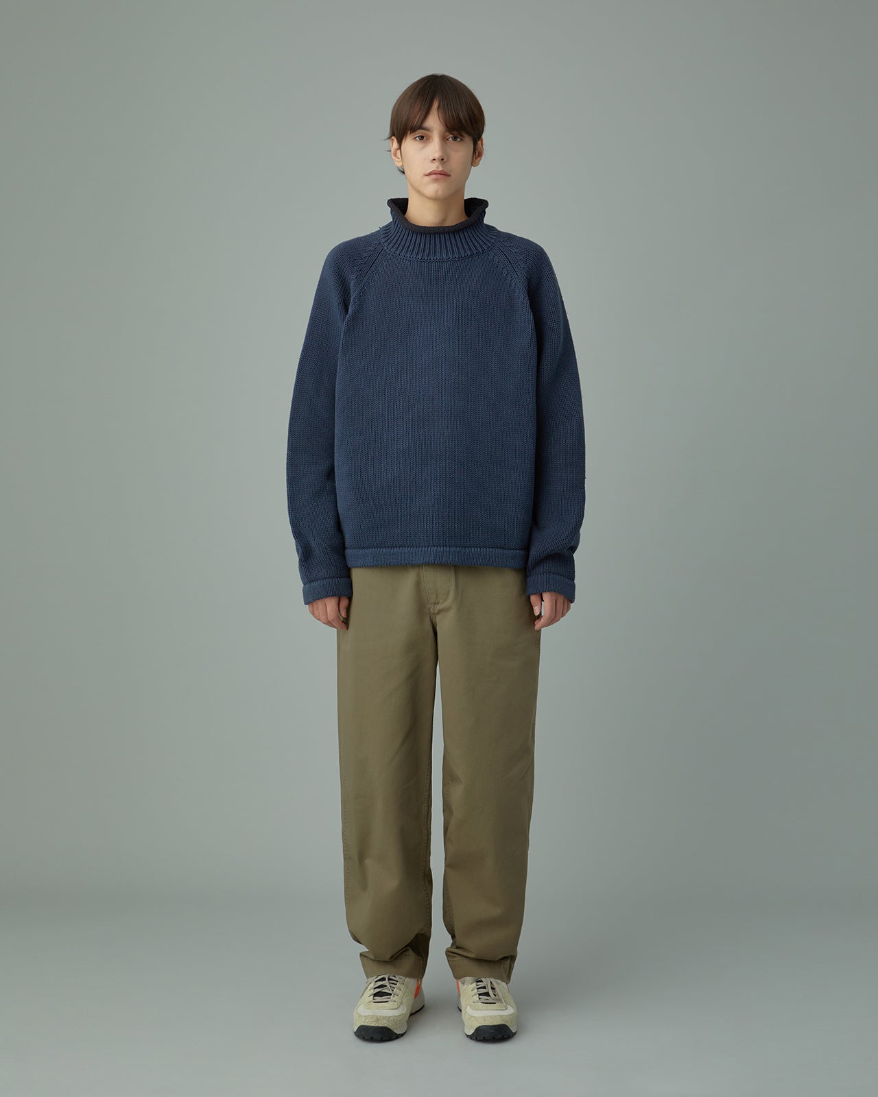 Khakis - Overdyed Roll Neck Sweater (Navy) product image 5 | TRAB K-Fashion Australia