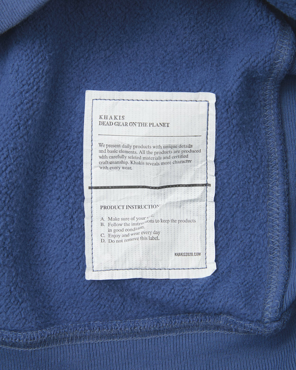 Khakis - Overdyed Track Jacket Light (Navy) product image 4 | TRAB K-Fashion Australia