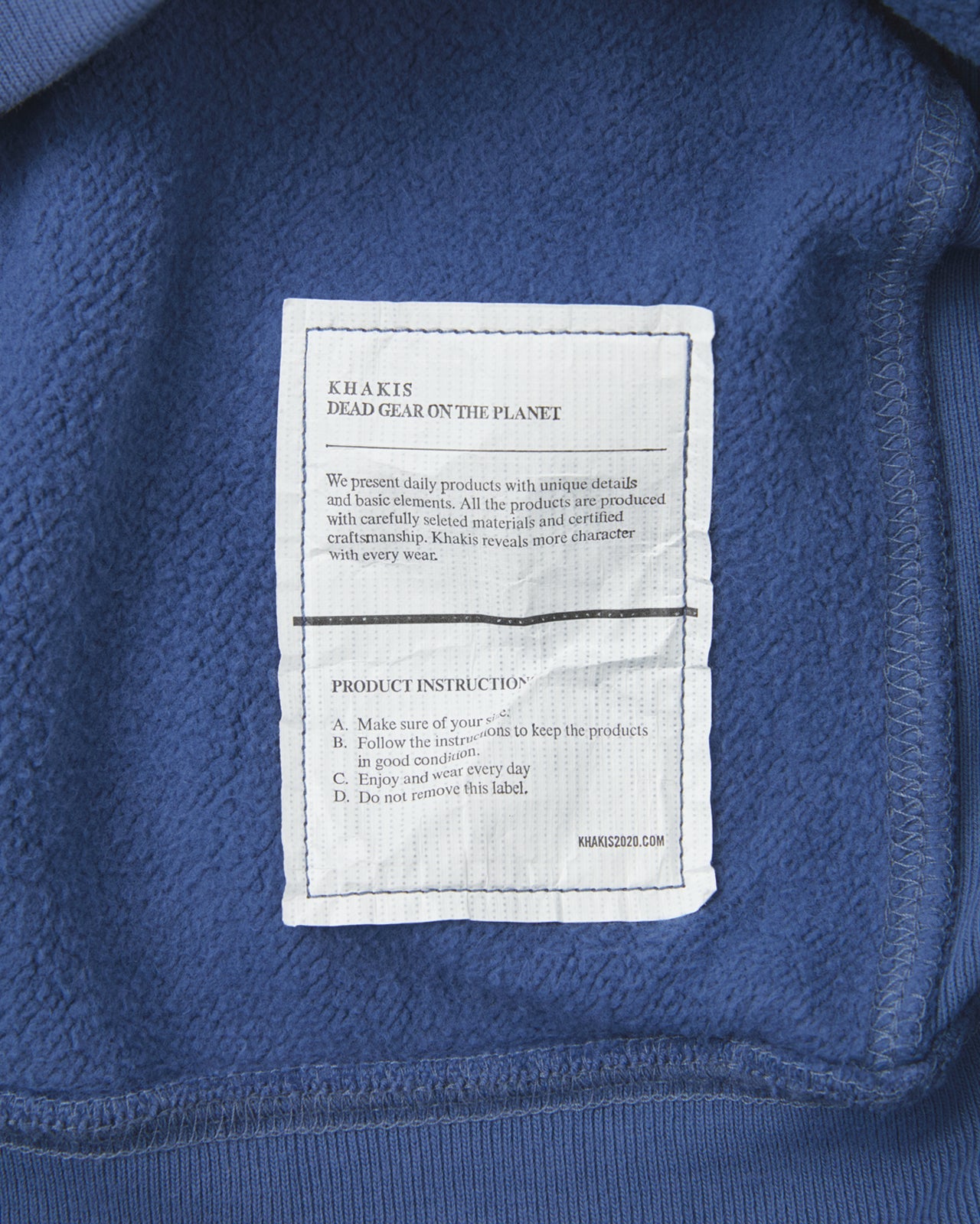 Khakis - Overdyed Track Jacket Light (Navy) product image 4 | TRAB K-Fashion Australia