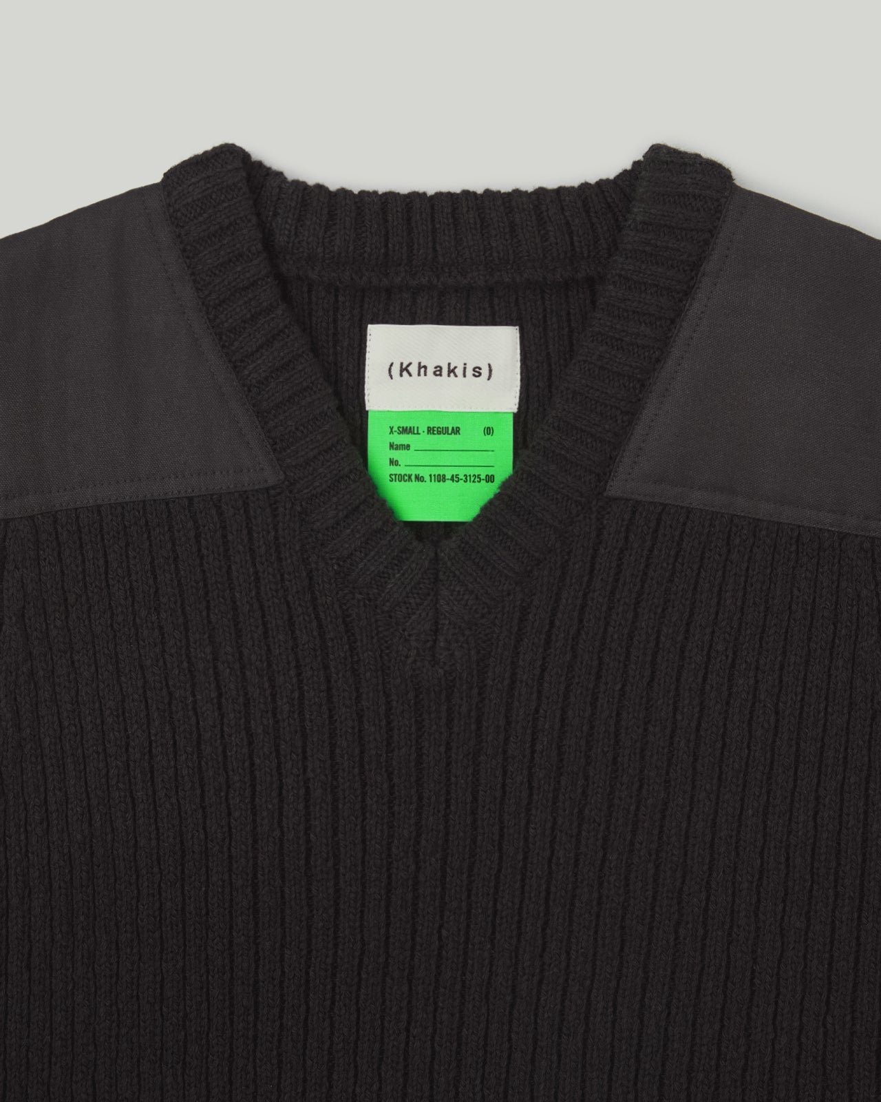 Khakis - Patched Knit Vest (Black) product image 2 | TRAB K-Fashion Australia