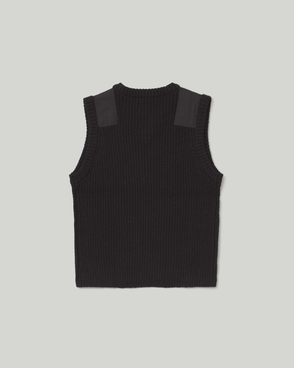 Khakis - Patched Knit Vest (Black) product image 4 | TRAB K-Fashion Australia