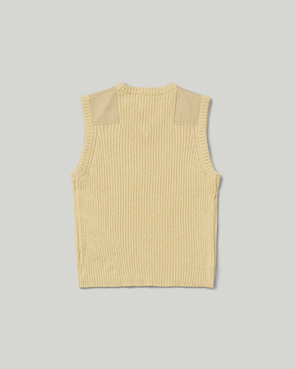 Khakis - Patched Knit Vest (Pale Yellow) product image 4 | TRAB K-Fashion Australia