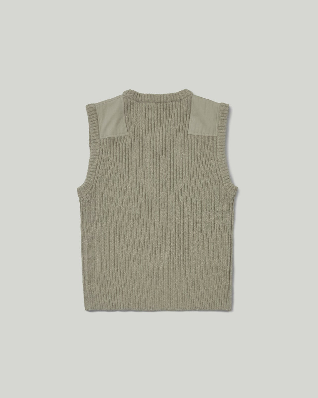 Khakis - Patched Knit Vest (Sage) product image 4 | TRAB K-Fashion Australia